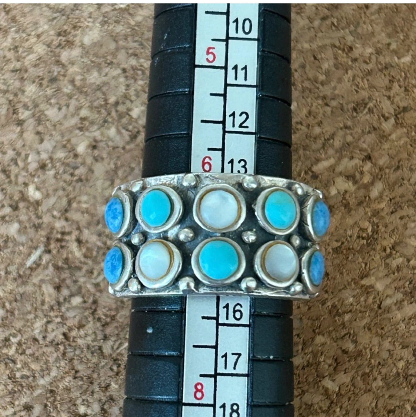 Multi Gemstone Sterling Silver Ring - photo 3