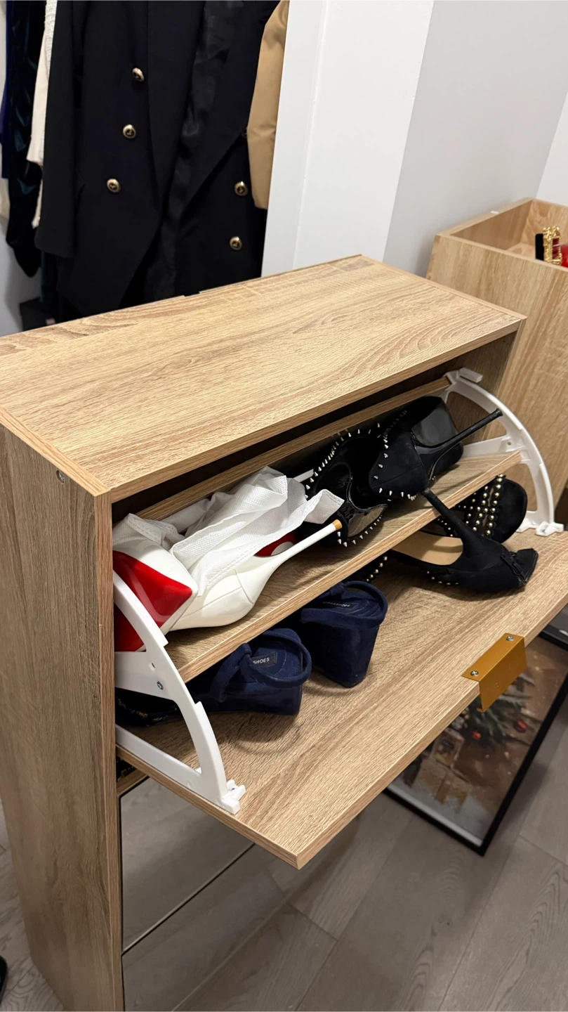 Shoe Storage Cabinet with Mirror - photo 2