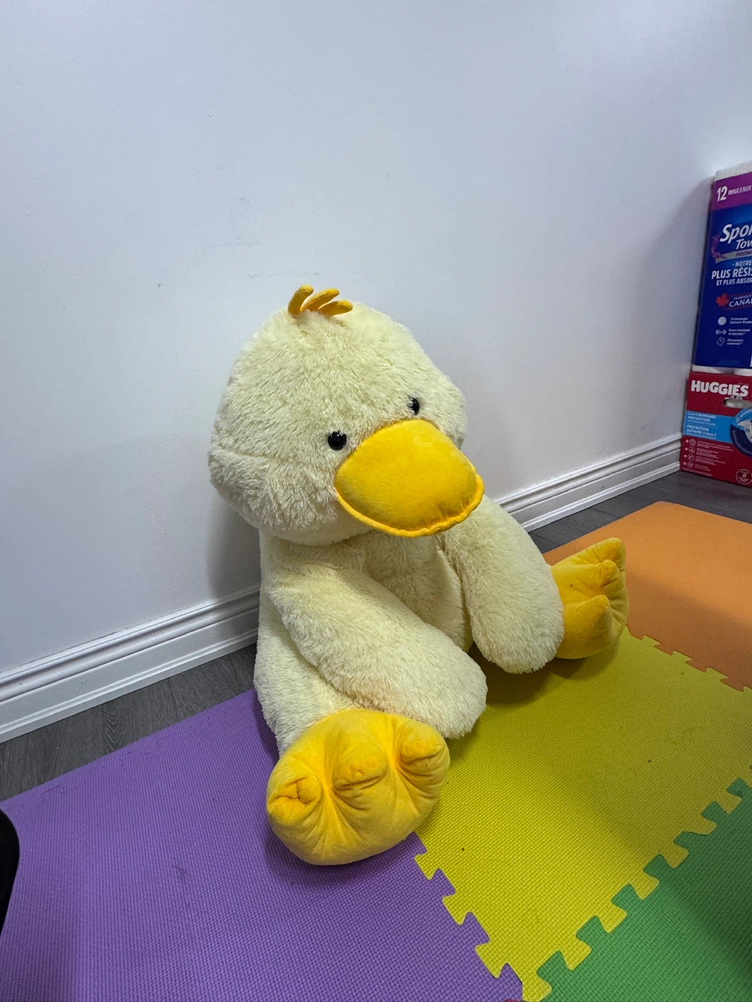 Large Plush Yellow Duck toy - photo 4