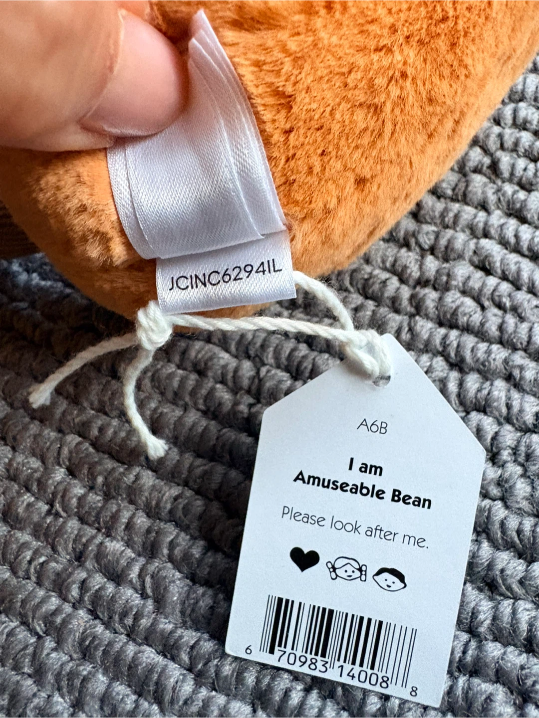 Jellycat Amuseable Bean Plush - New with Tags! - photo 4