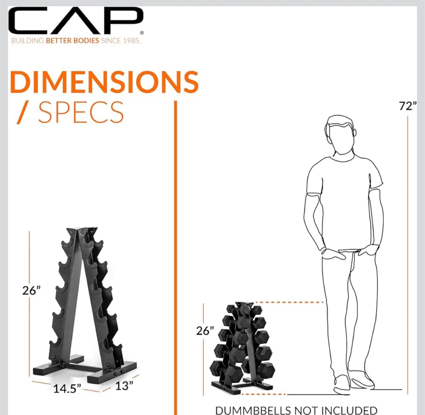 CAP Barbell A-Frame Dumbbell Weight Rack - photo 2