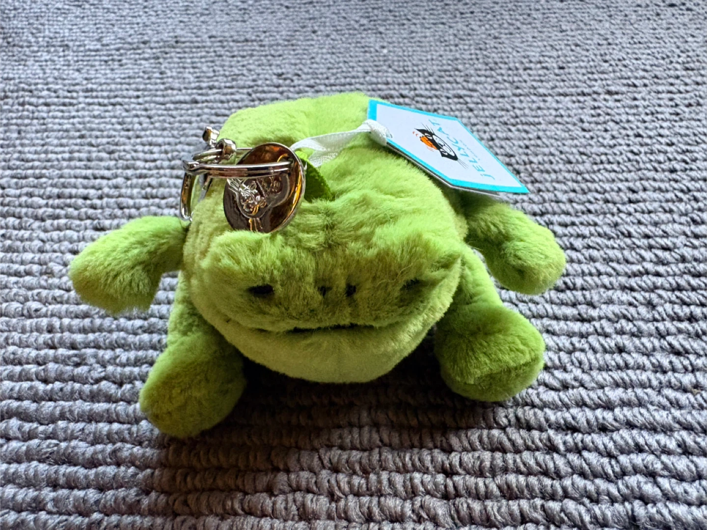 New Jellycat Ricky Rain Frog Bag Charm with tags - photo 2