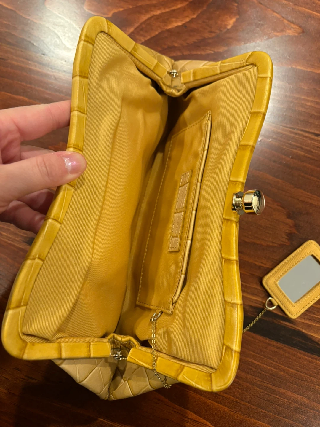 Banana Republic - Yellow Clutch Purse Faux Leather - photo 5