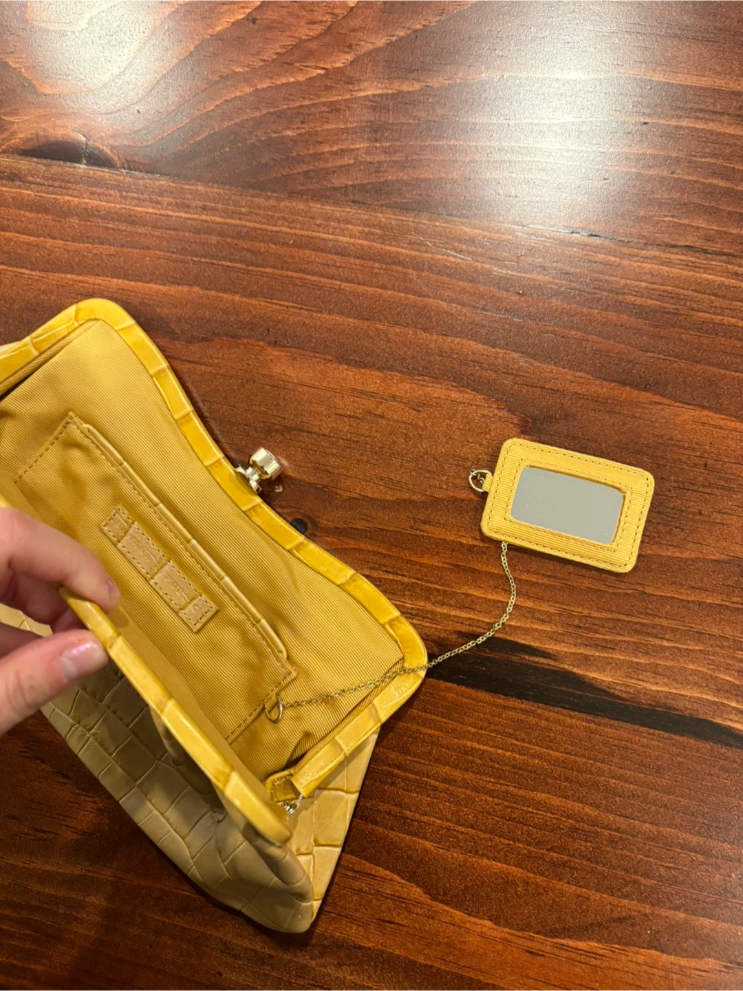 Banana Republic - Yellow Clutch Purse Faux Leather - photo 3