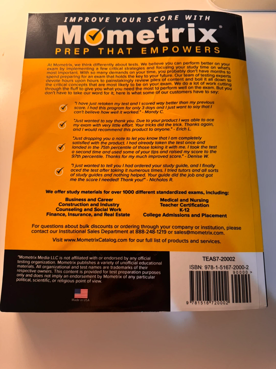 Mometrix ATI TEAS 7 Secrets Study Guide - photo 2