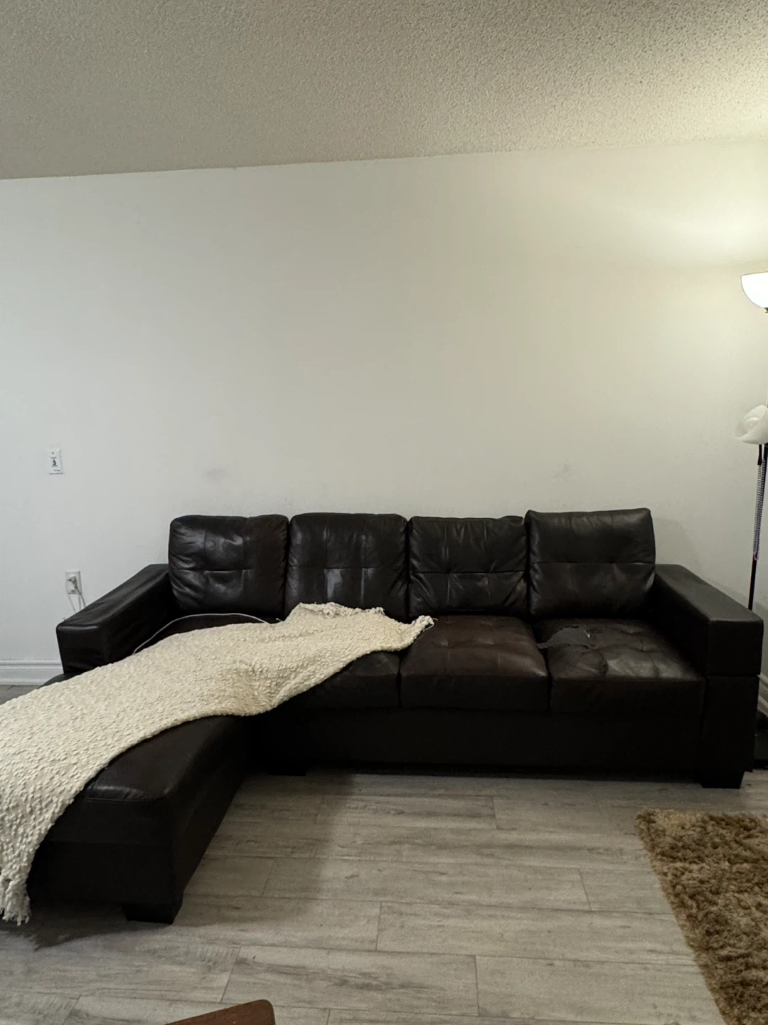 Leather Sectional Sofa - Damaged - photo 2