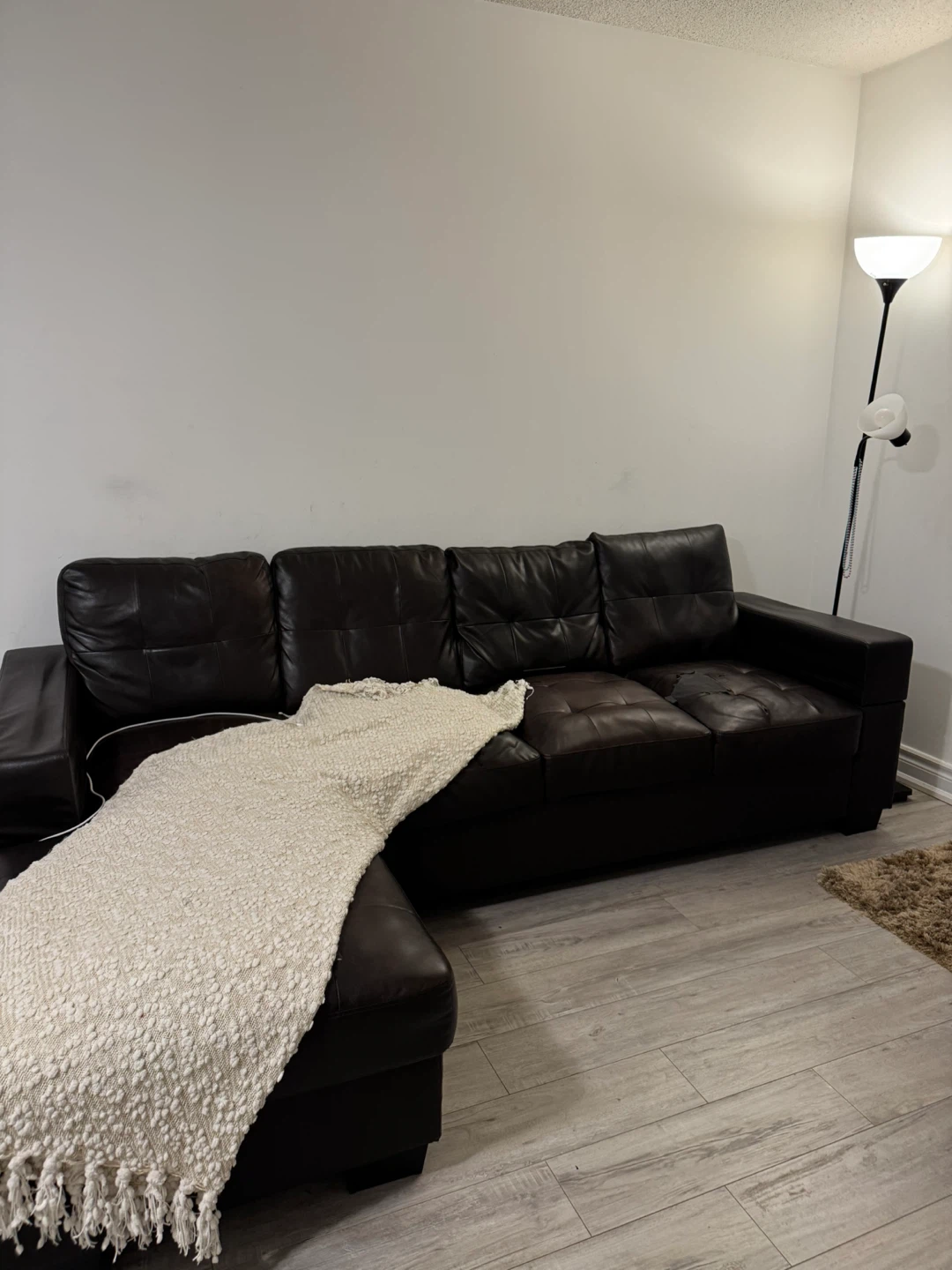 Leather Sectional Sofa - Damaged
