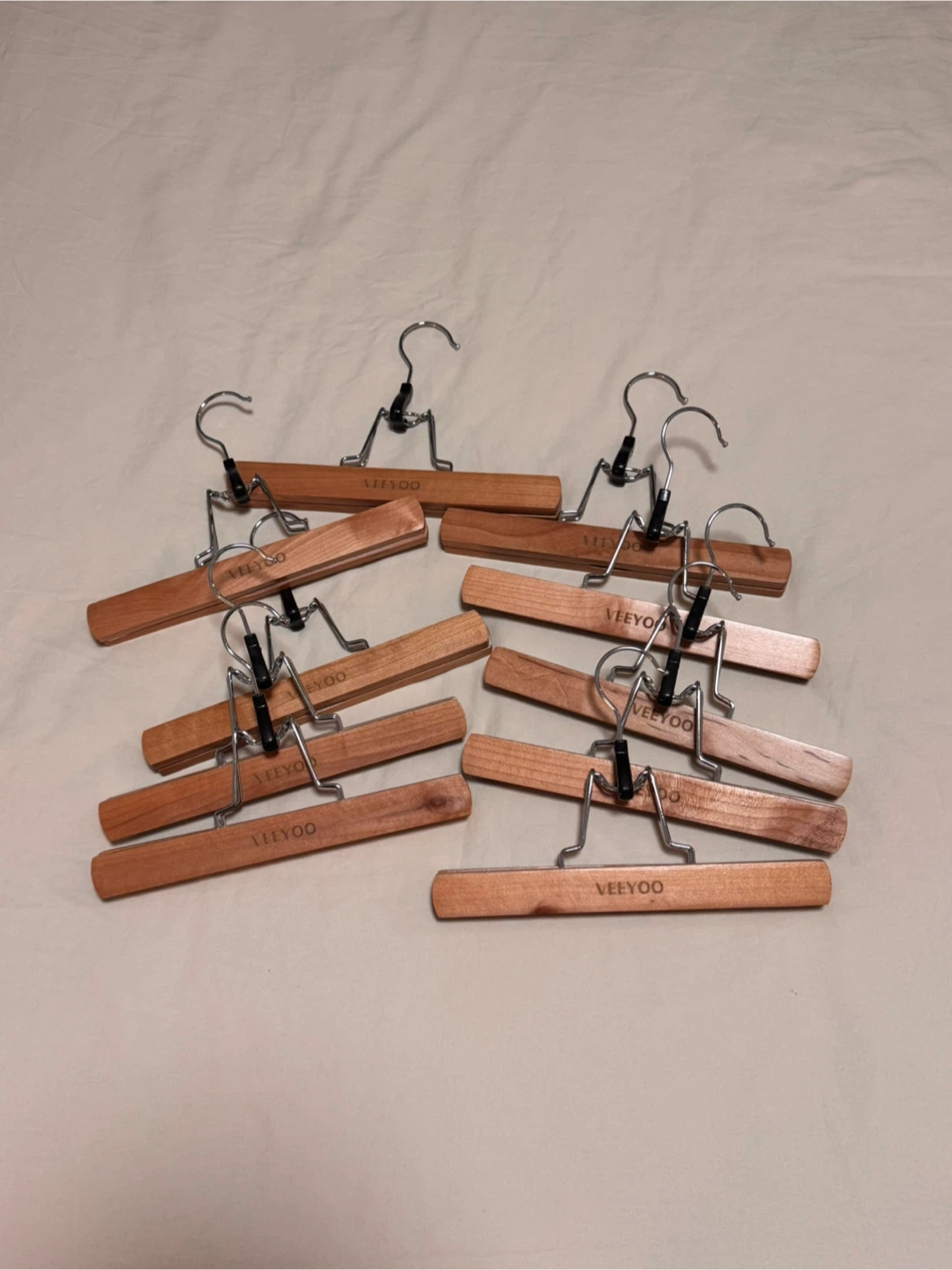 Wooden Pant Hangers (Set of 10)