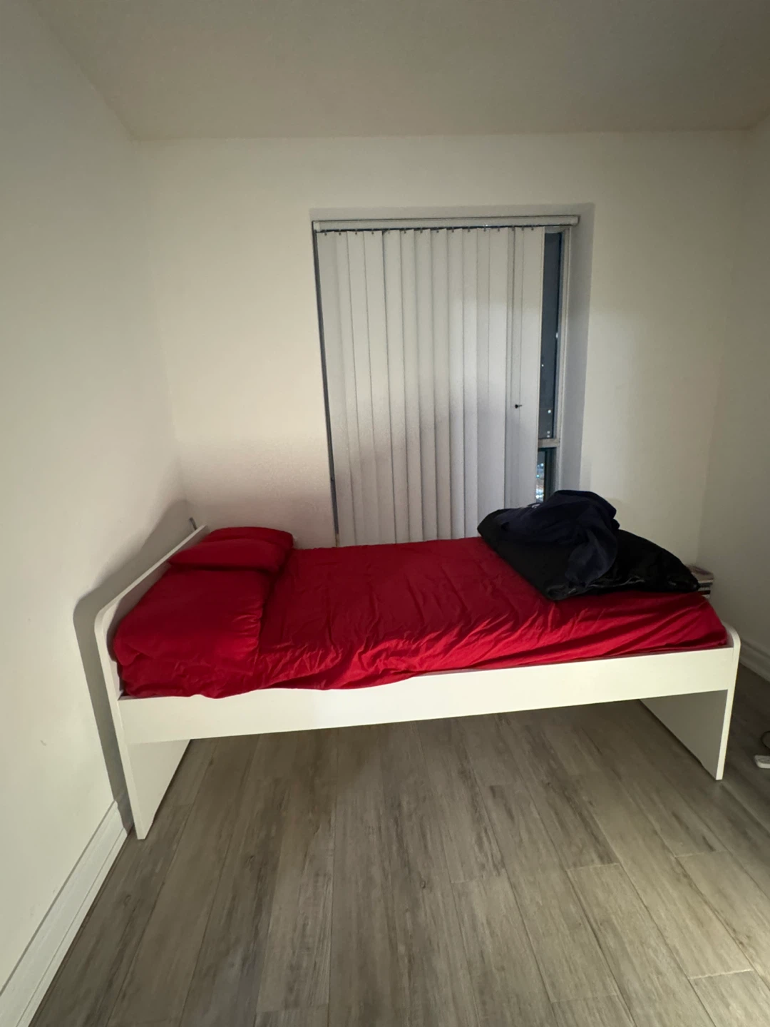 Twin Bed Frame - White - photo 3