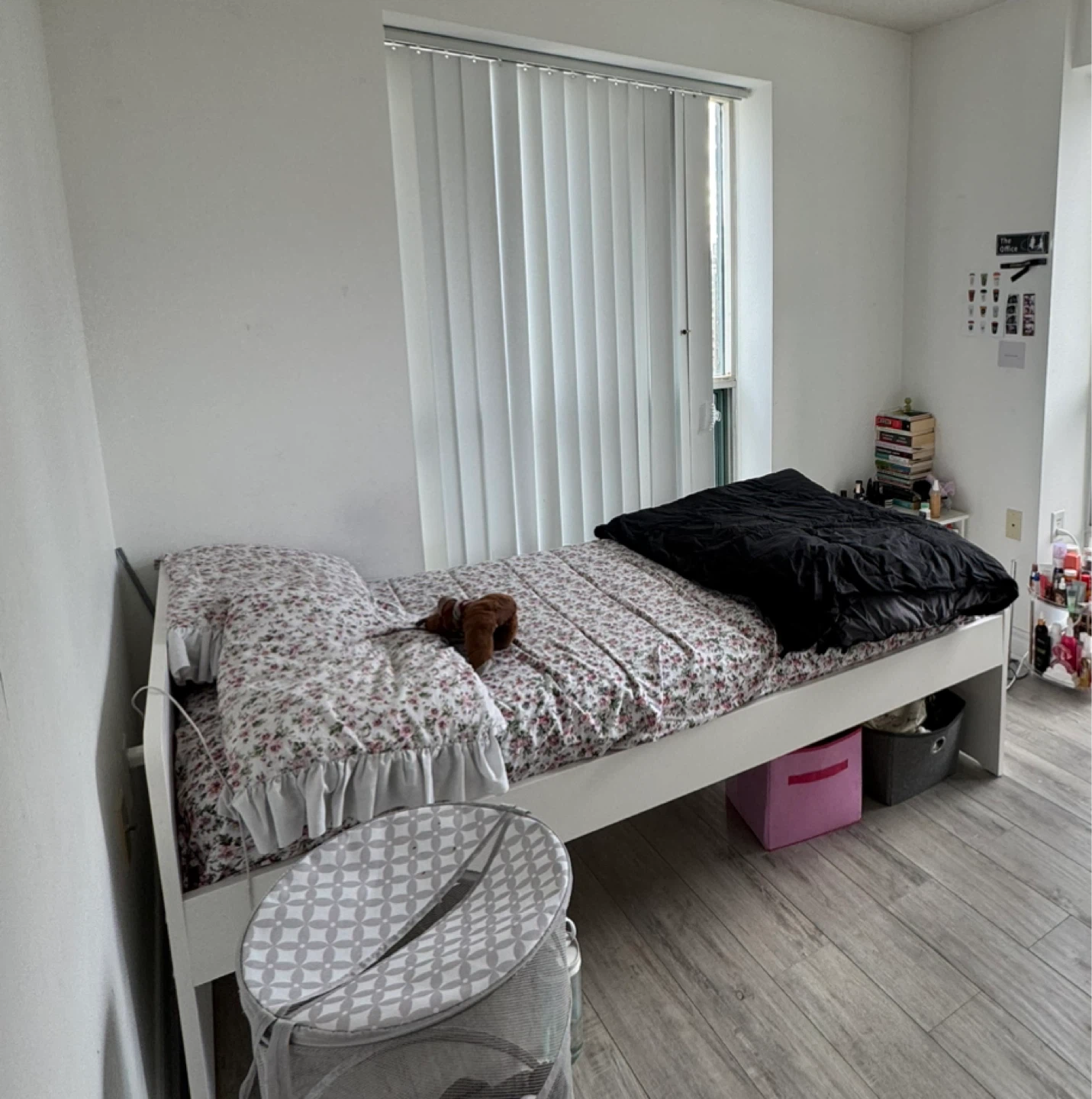 Twin Bed Frame - White