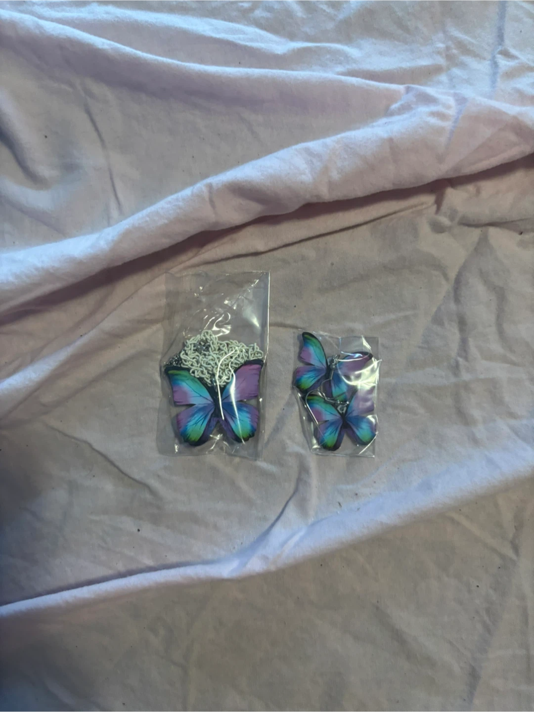 Butterfly Necklace & Earrings Set - New!