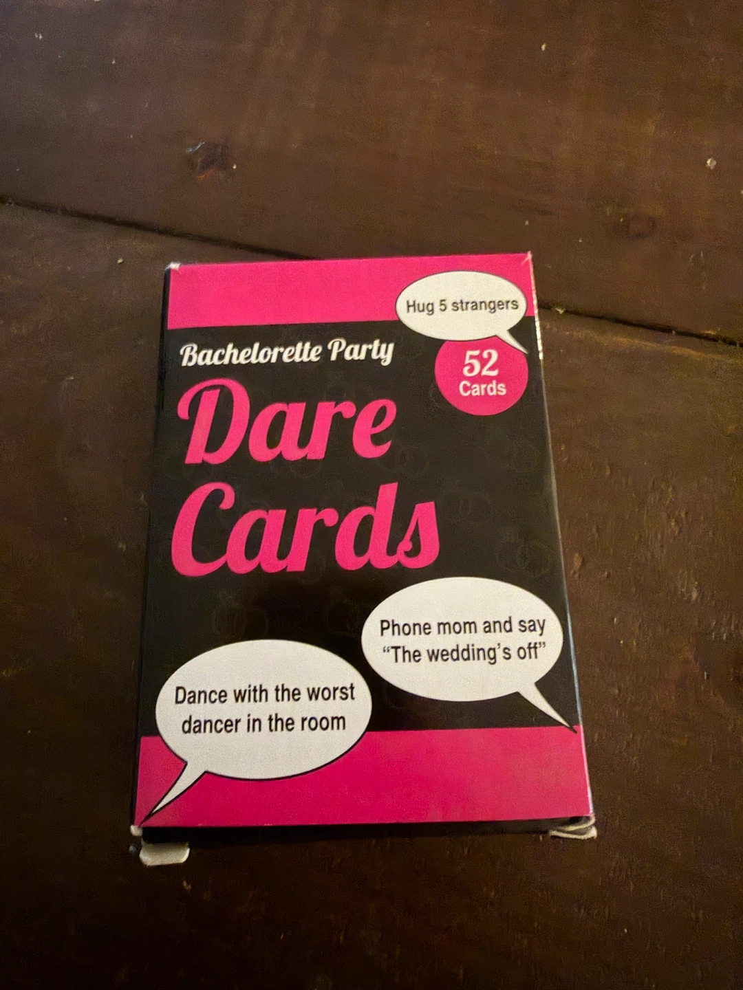 Bachelorette Party Dare Cards - 52 Cards