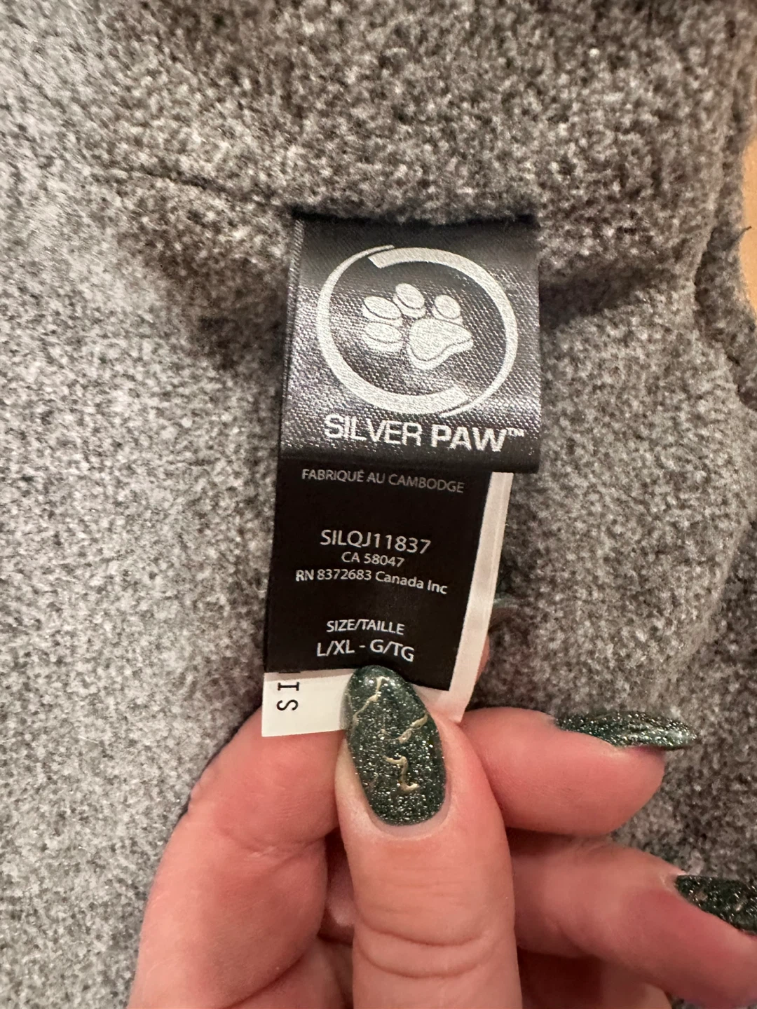 Silver Paw Dog Coat - L/XL - photo 3