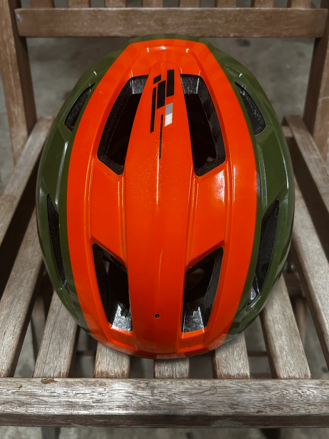 Raleigh Bike Helmet - Orange and Green