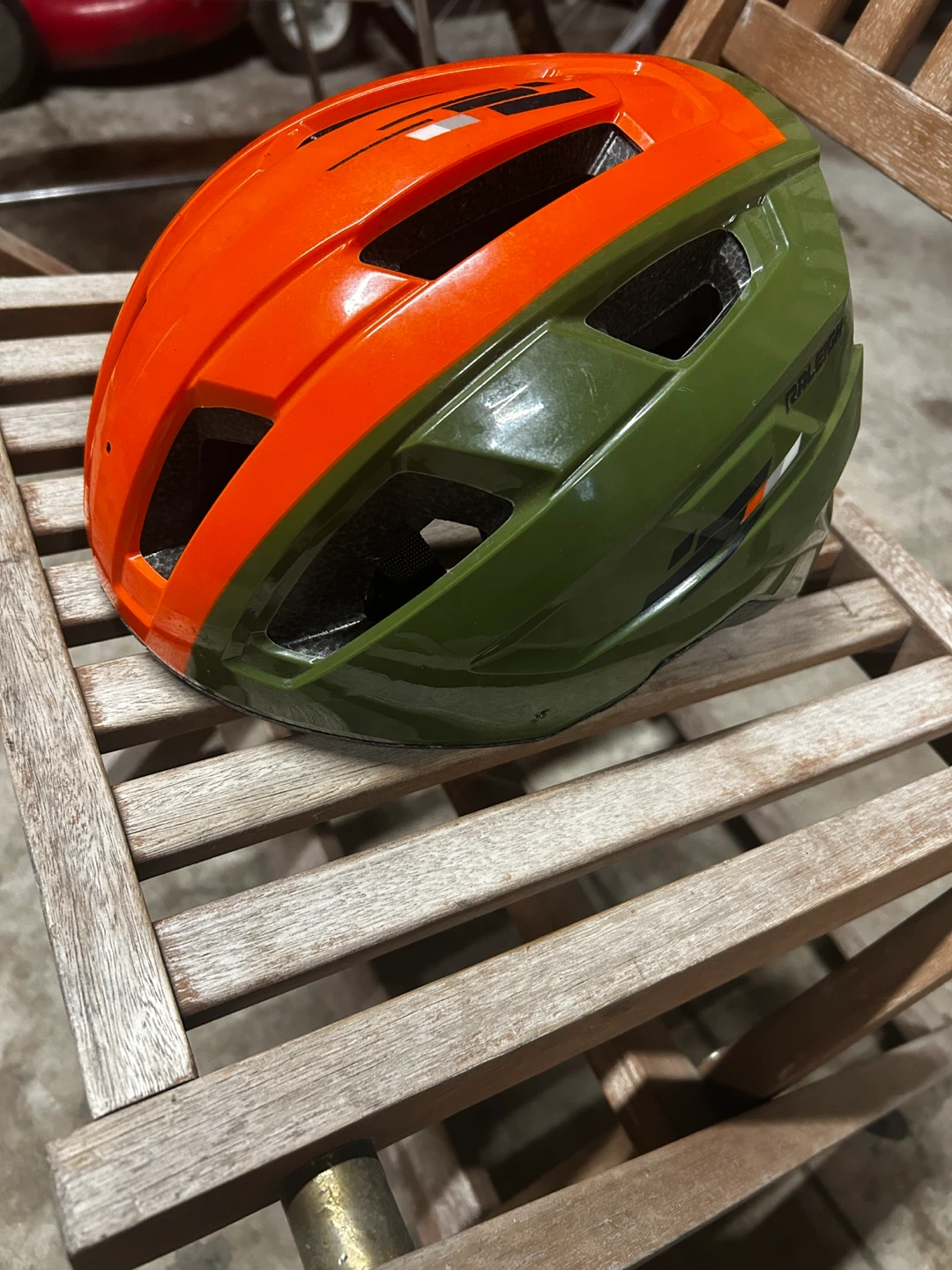 Raleigh Bike Helmet - Orange and Green - photo 3