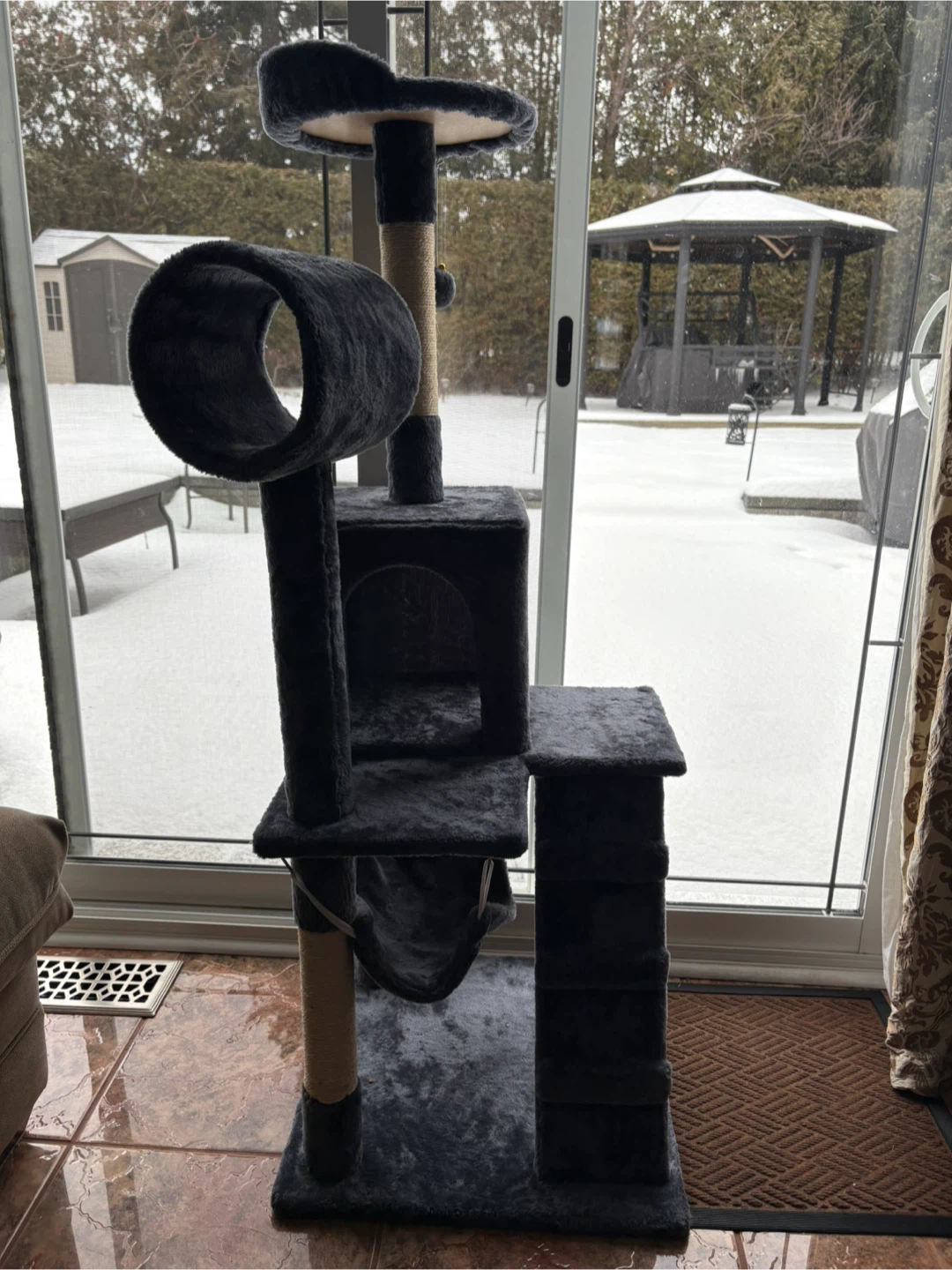 Cat Tree / Cat Tower - Dark Grey - photo 2
