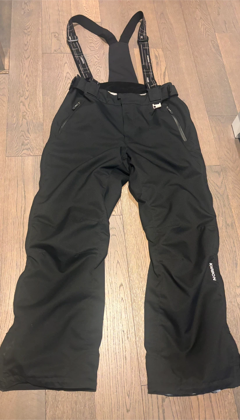 Karbon Black Snow Pants - Size L