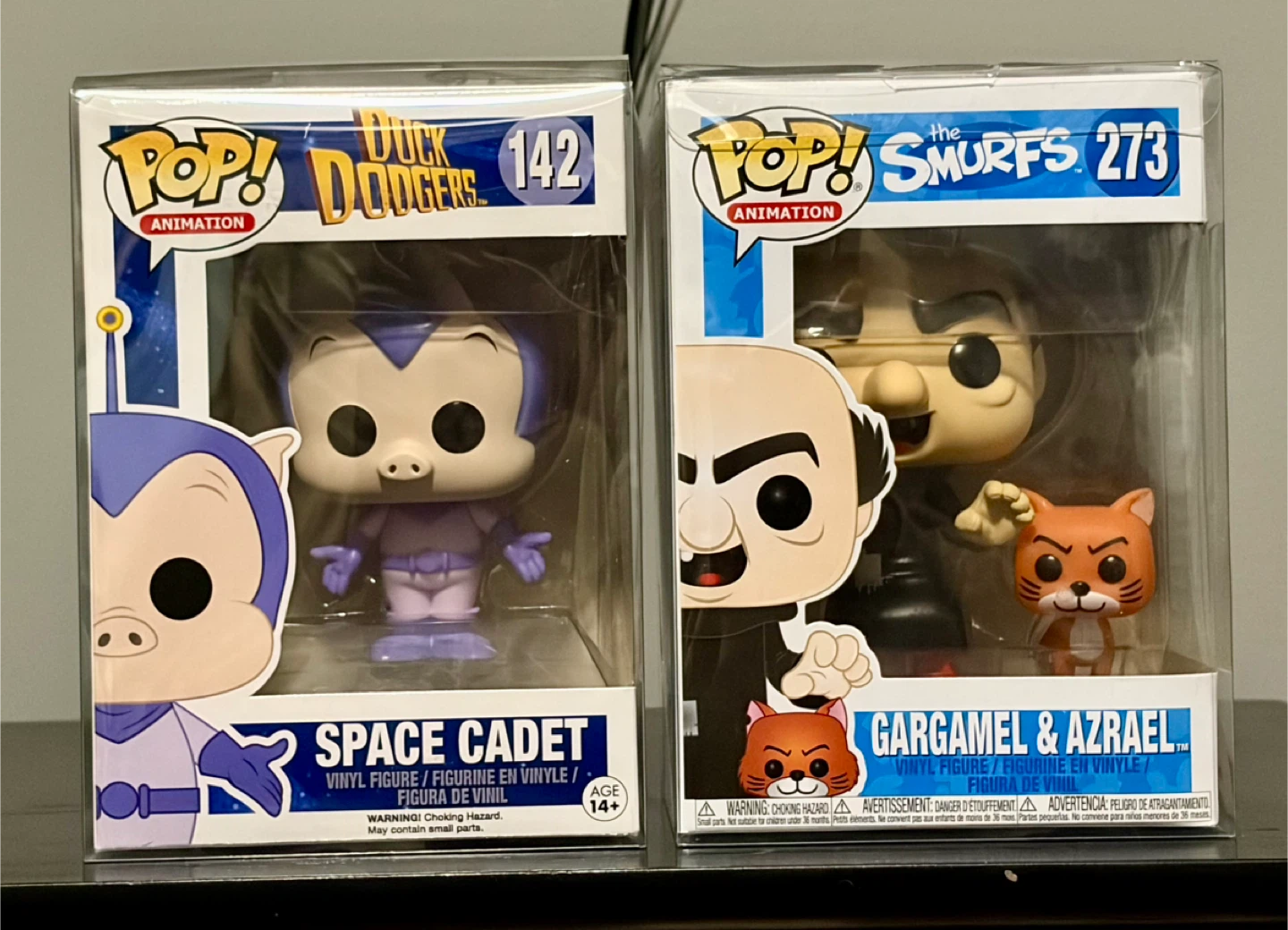 Funko Pop! Duck Dodgers Space Cadet & Smurfs Gargamel