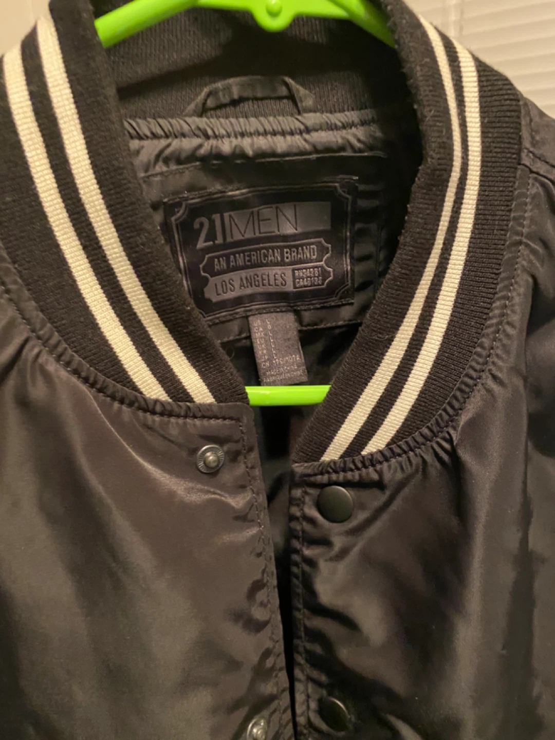 21MEN Black Wind / Rain Jacket - Size L - photo 2