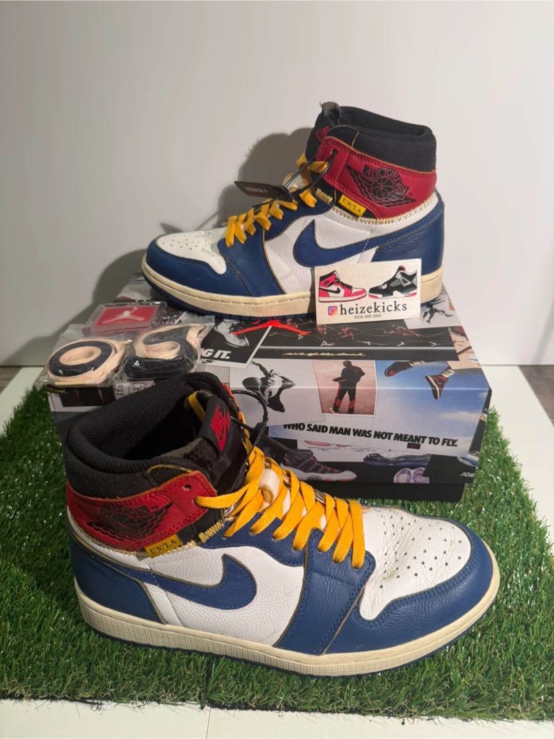 Jordan 1 High Union Storm Blue size 9 - photo 2