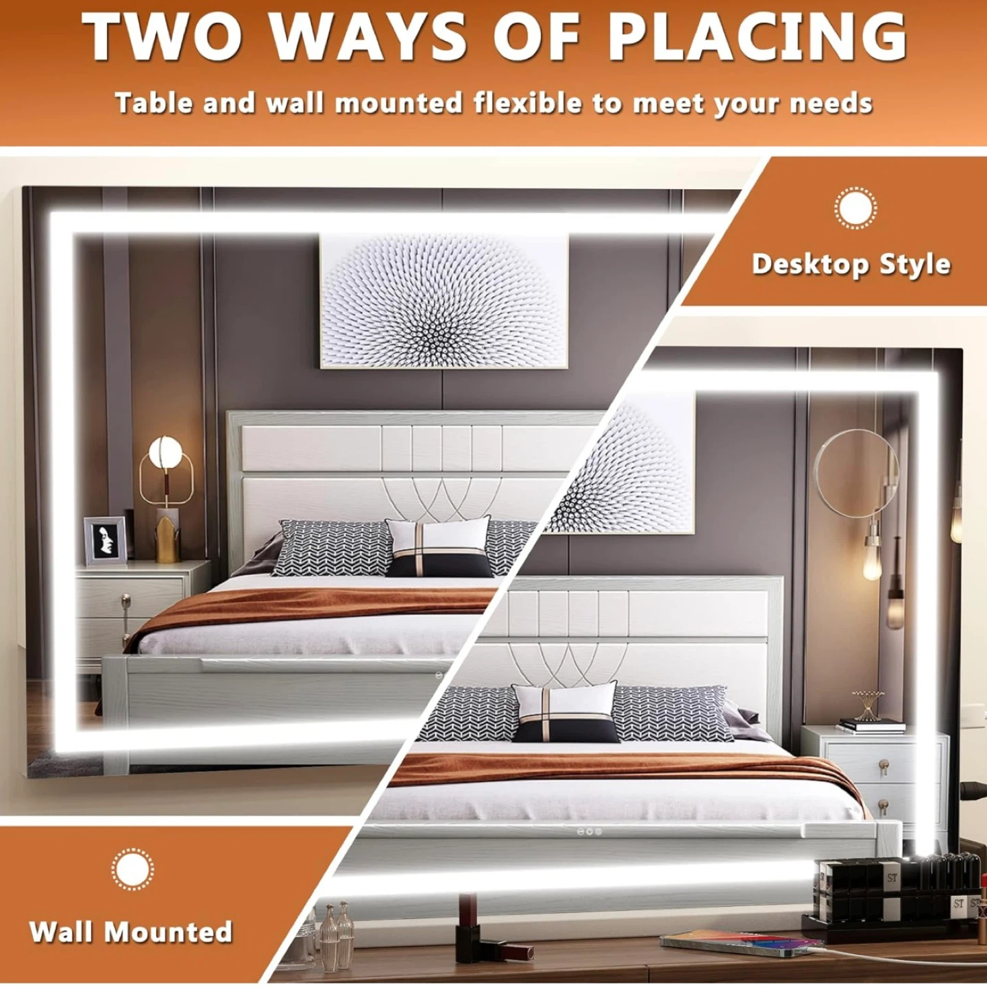 New in Box 32" x 22"  Vanity Mirror with Lights - photo 3