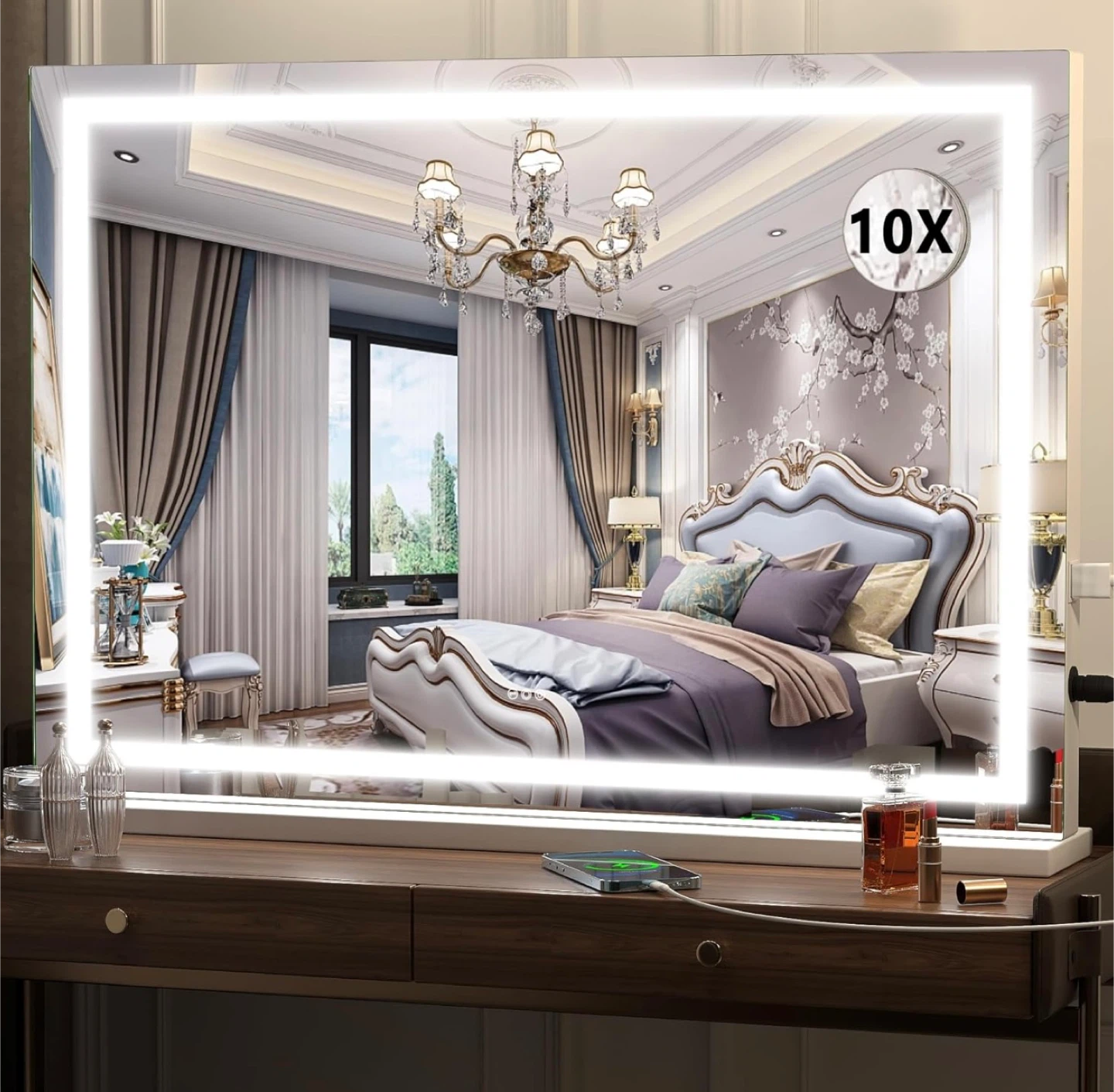 New in Box 32" x 22"  Vanity Mirror with Lights
