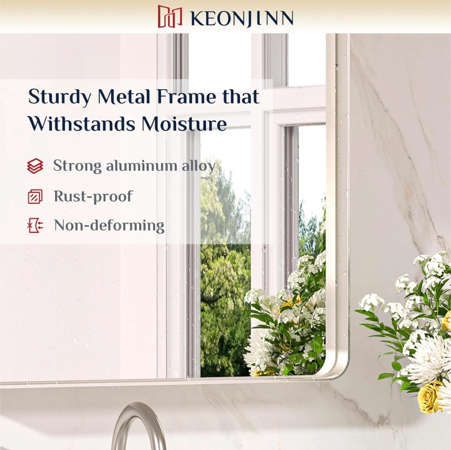 Brand New in Box 20 x 30 Inch Brushed Nickel Bathroom Mirror - photo 5