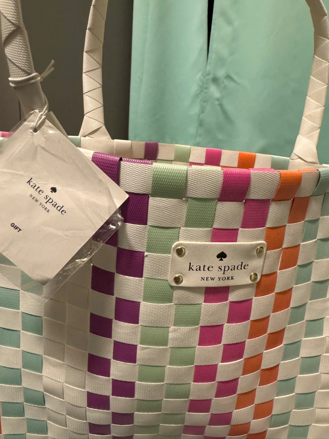 Kate Spade Woven Tote Bag - Colorful! - photo 2