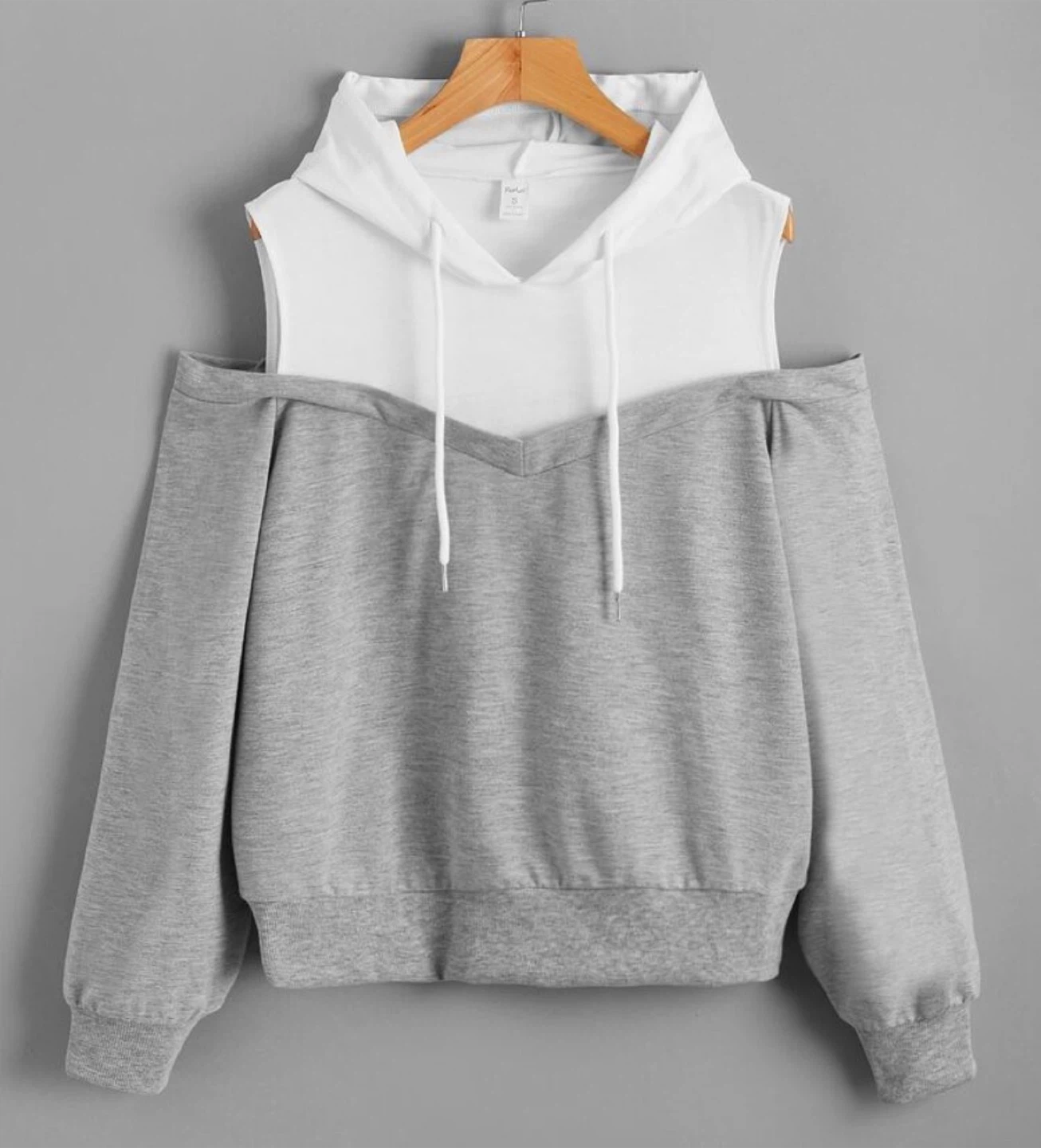 Off shoulder hoodie