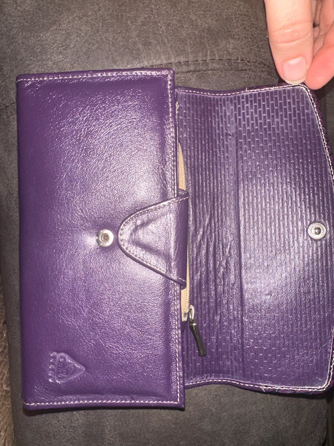 Garo Purple Leather Wallet - photo 2