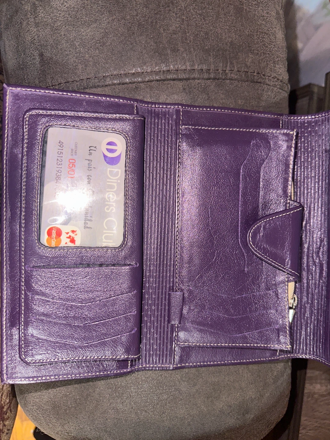 Garo Purple Leather Wallet - photo 3
