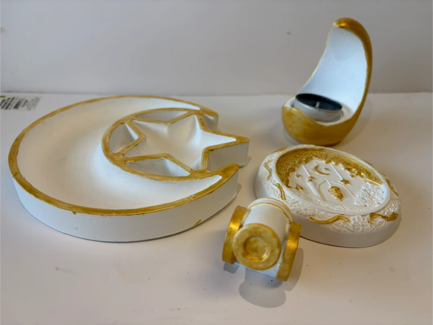 Handmade Ramadan decor set. 4 pieces.