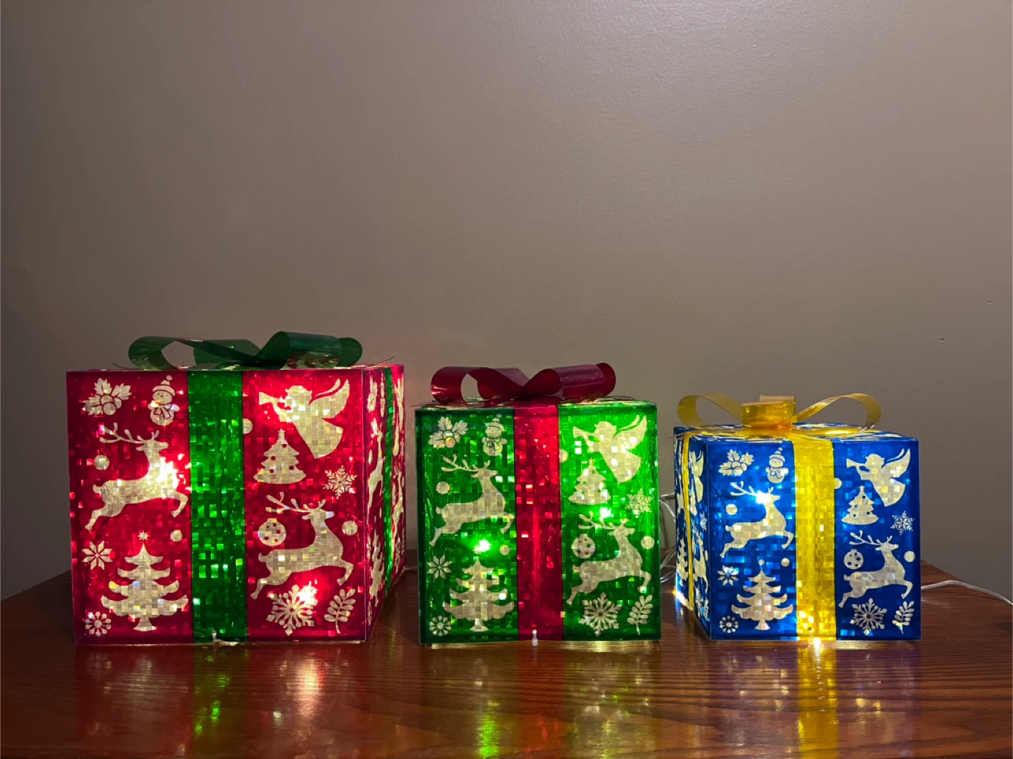 CHRISTMAS LED LIGHT GIFT BOX DECOR - photo 4