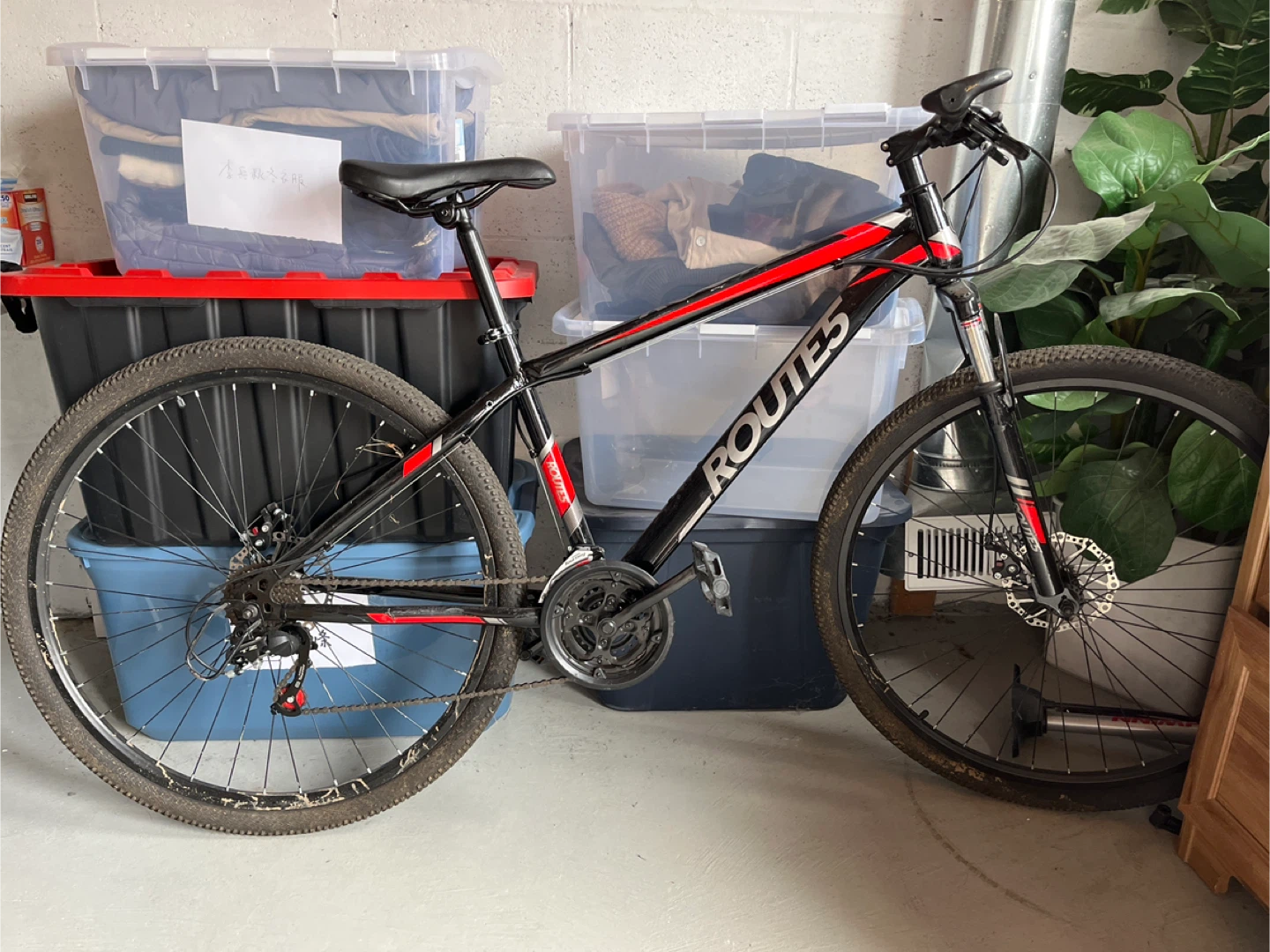 Routes Mountain Bike - Black & Red