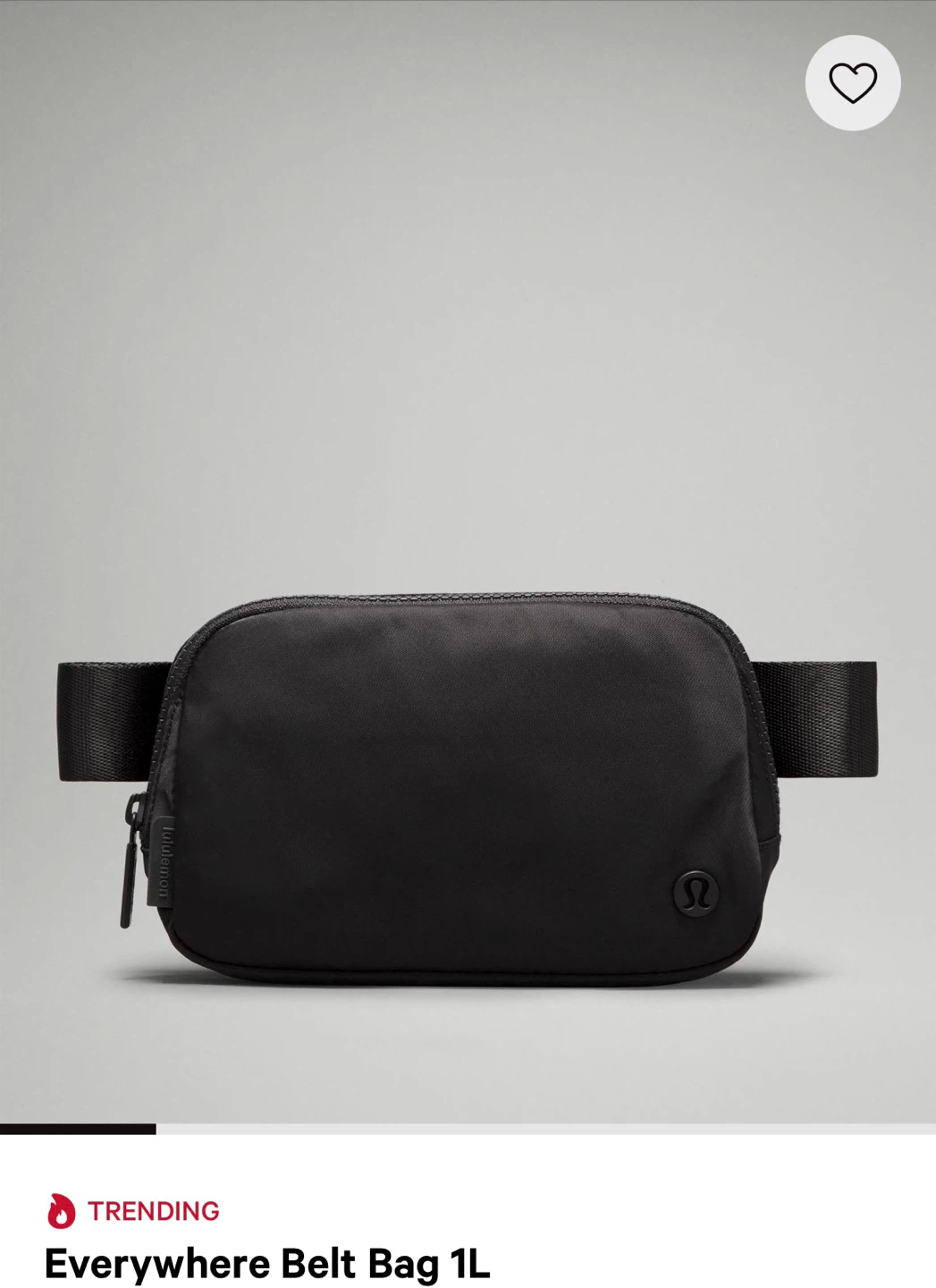 Lululemon everywhere belt bag black
