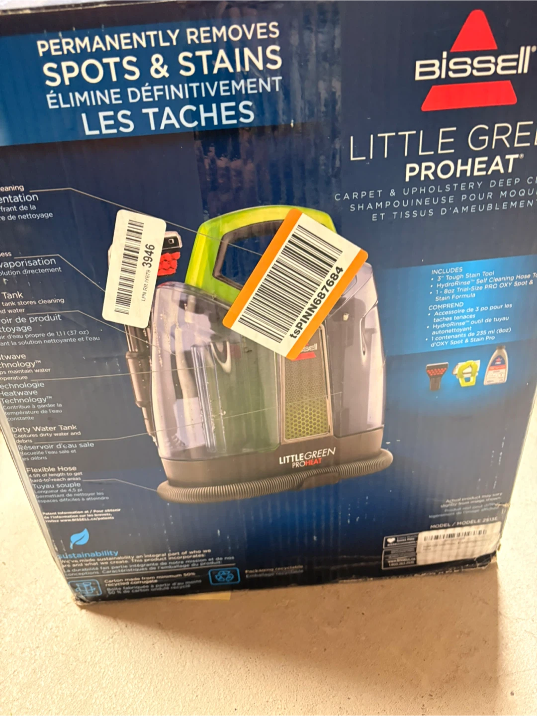 Bissell Little Green ProHeat Portable Carpet Cleaner - photo 4