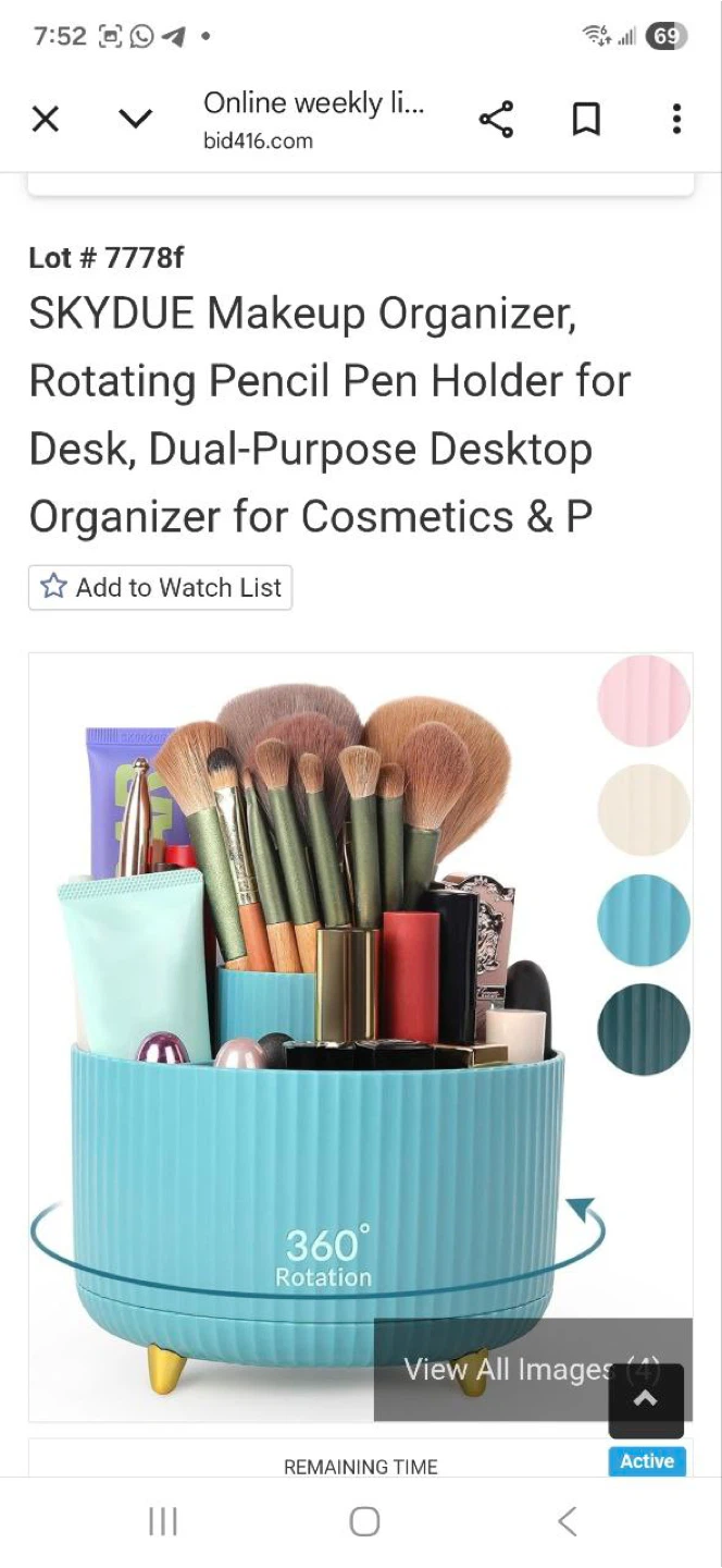SKYDUE Rotating Makeup Organizer - New!