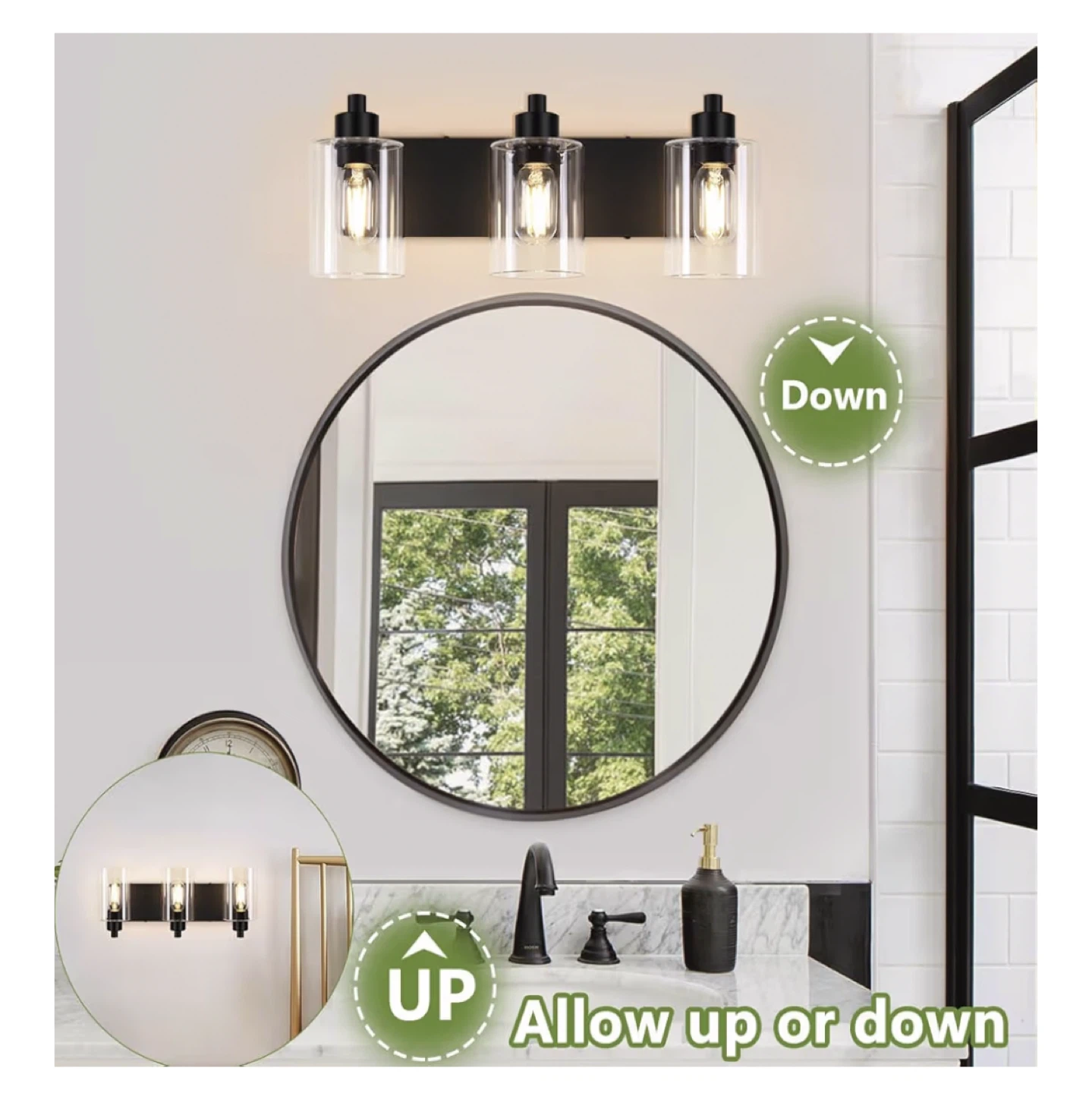 Bathroom Vanity 3-Light Fixture - photo 5