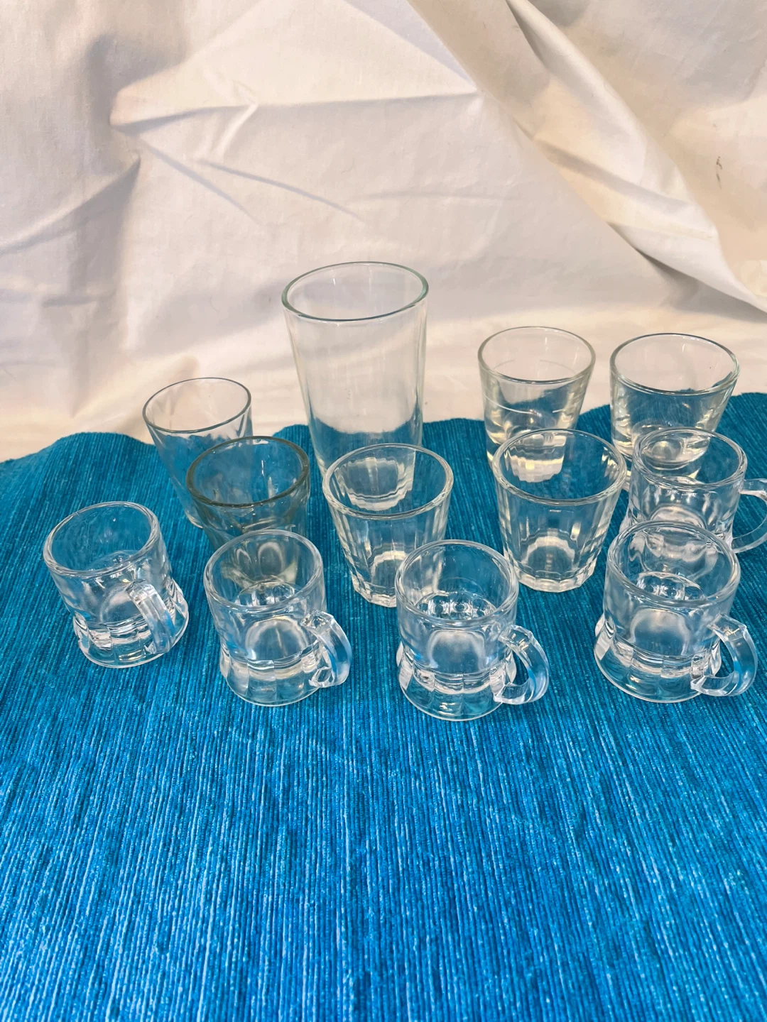 Assorted shot glasses