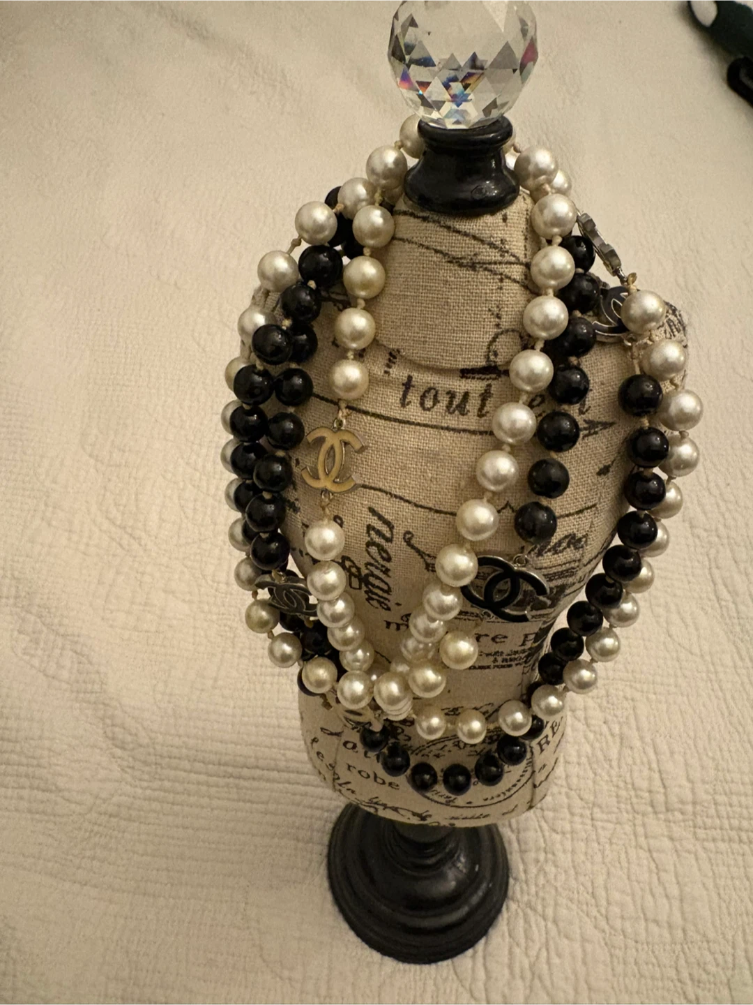 Chanel Wanna Be Black & Pearl Long Necklace