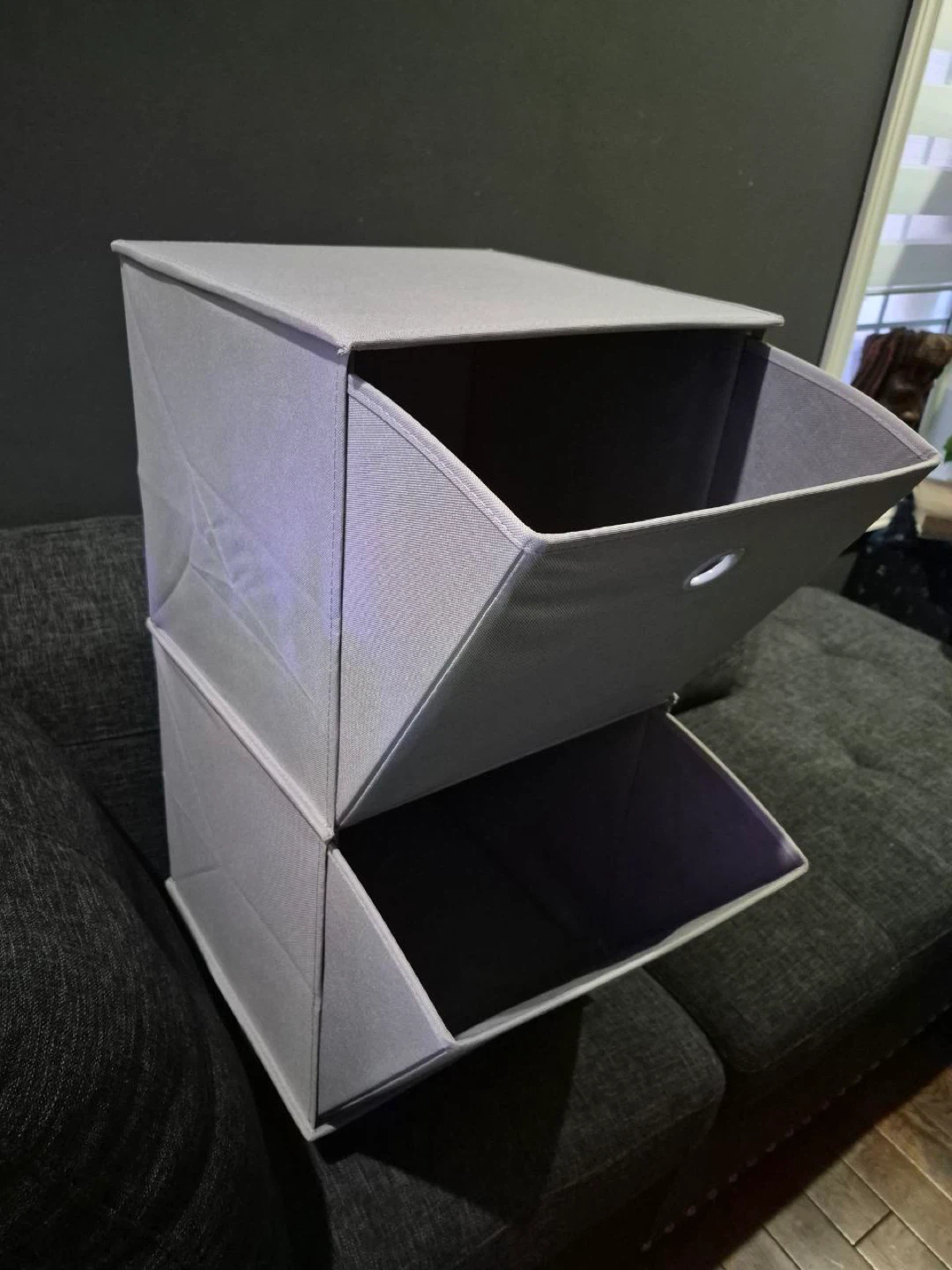 YatHome 2 Tier Rolling Cabinet - Grey - photo 5