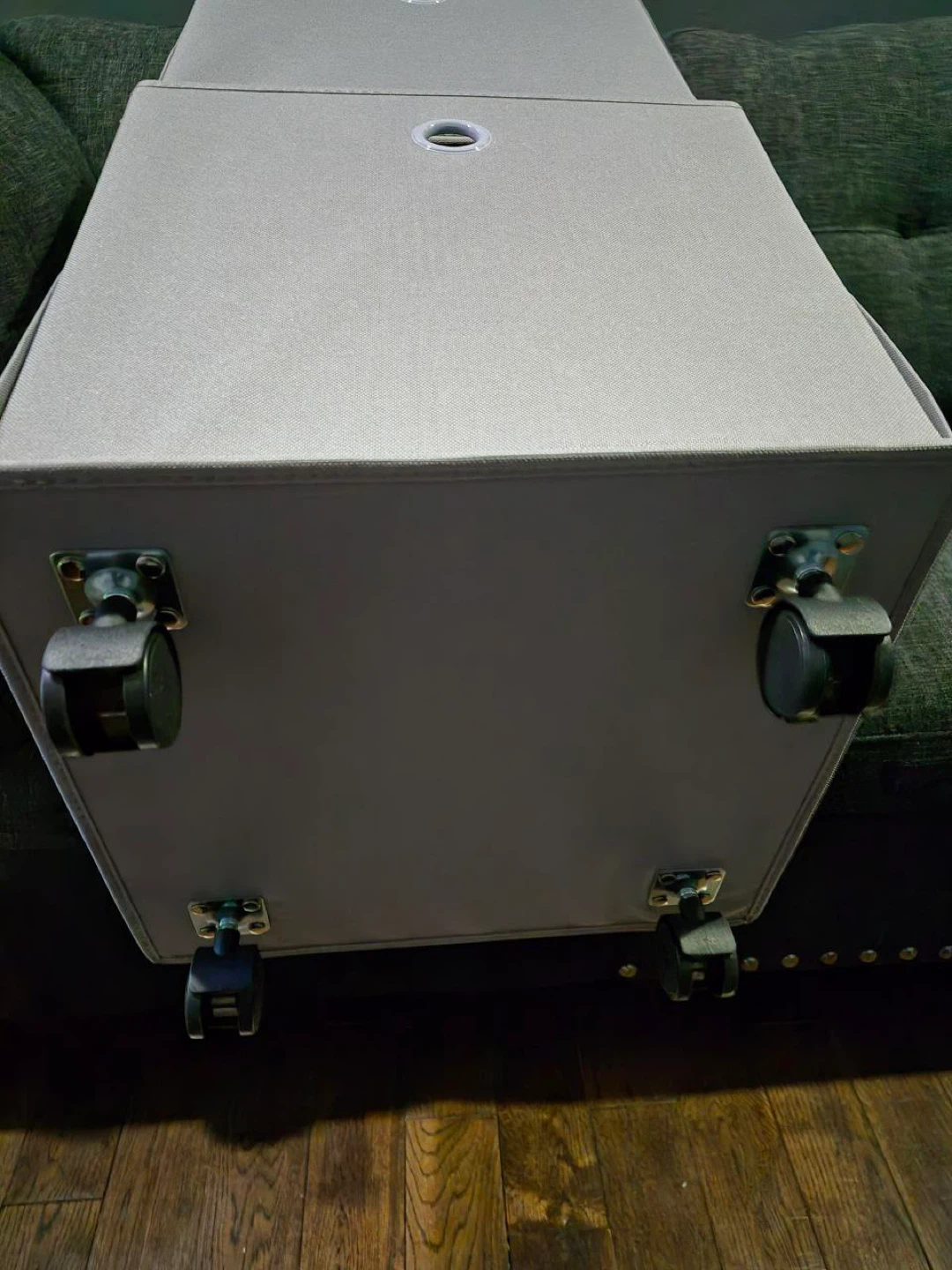 YatHome 2 Tier Rolling Cabinet - Grey - photo 4
