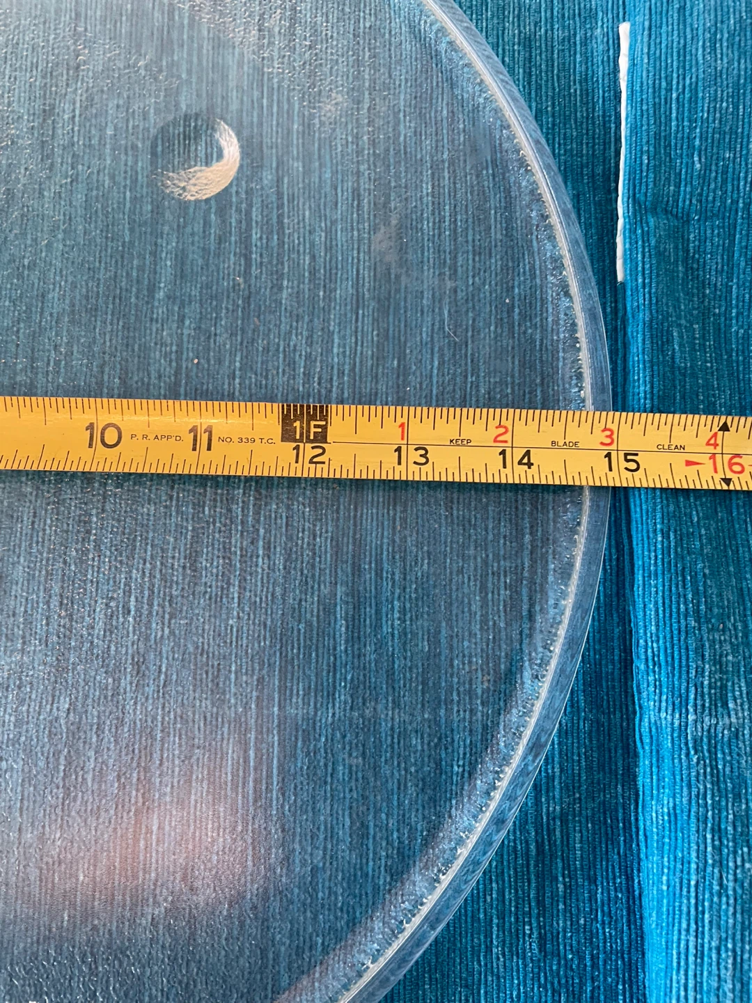 Microwave Glass Plate 15 inches Diameter - photo 2