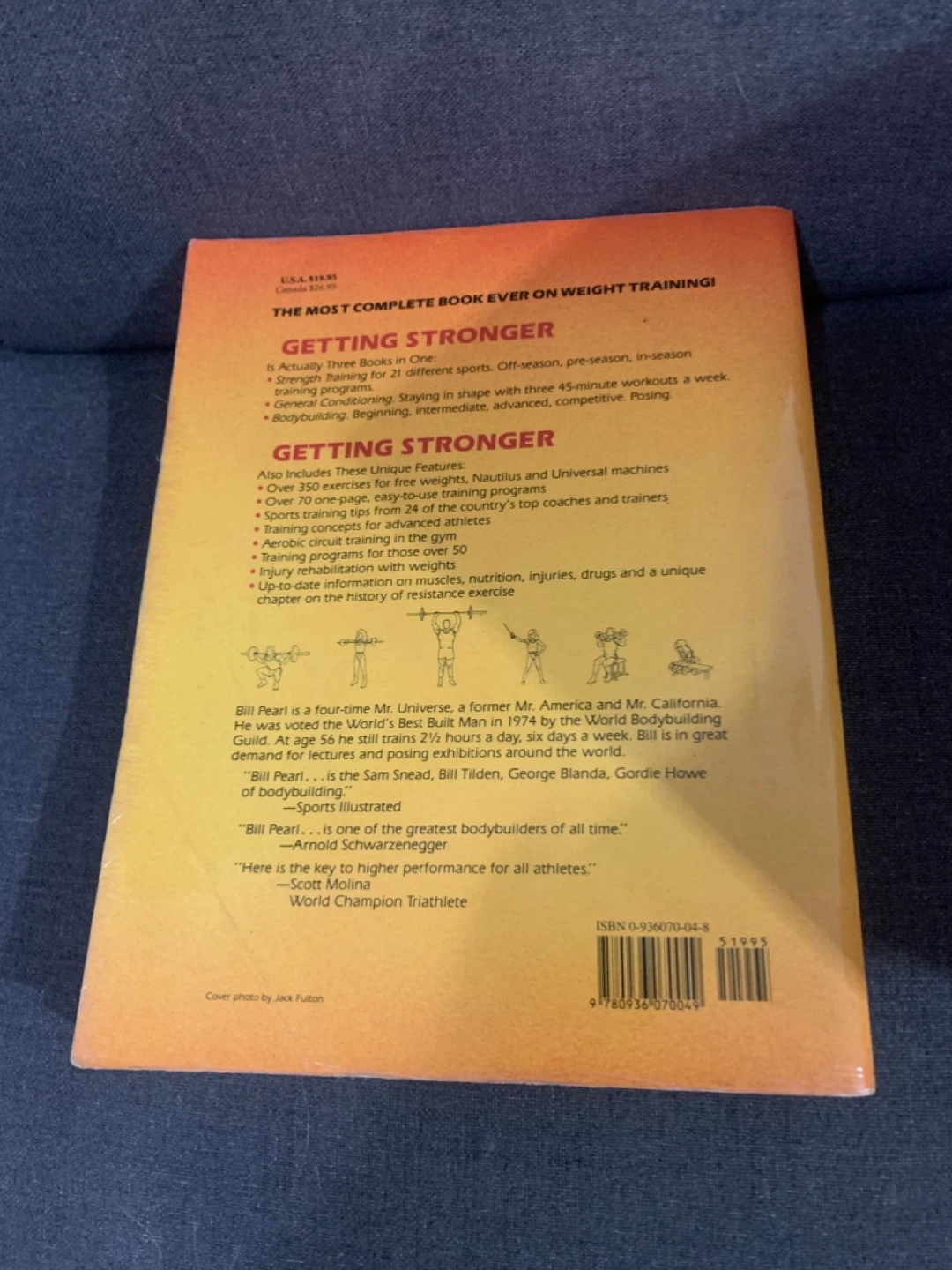 Vintage Getting Stronger workout book by Bill Pearl - photo 2