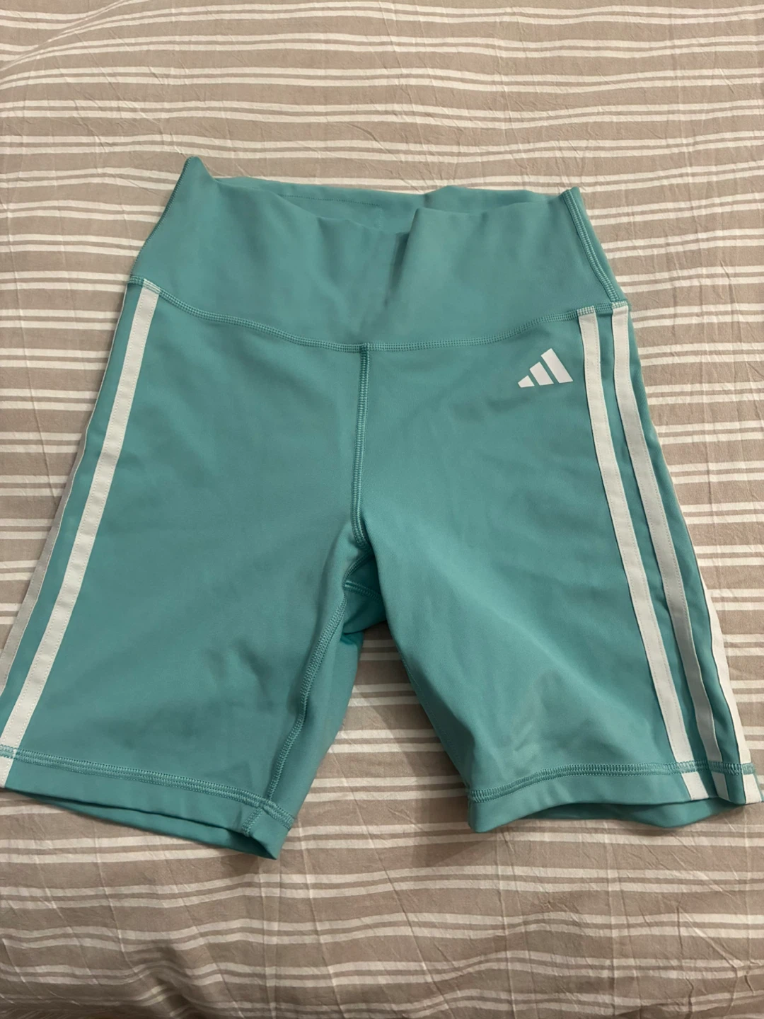 Adidas Teal Bike Shorts - Size Small