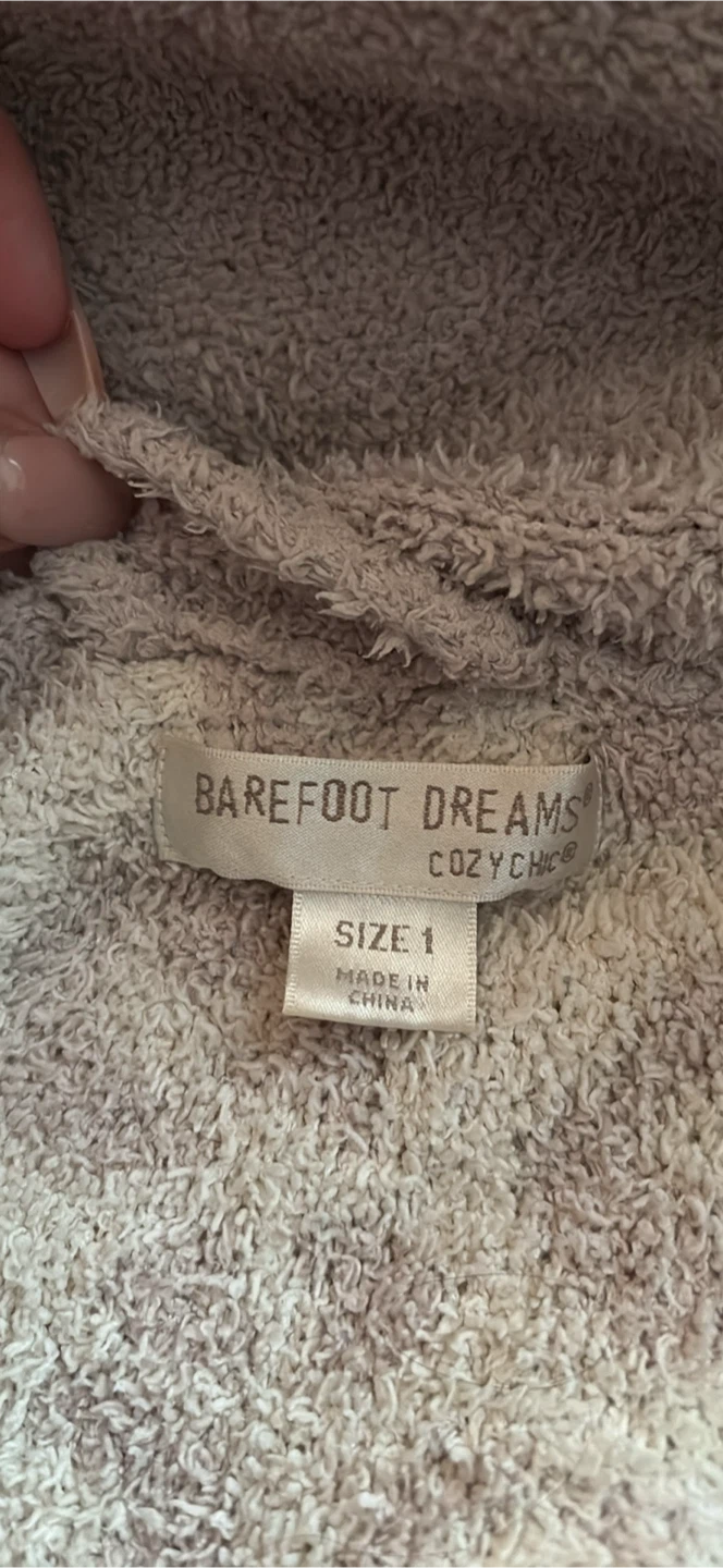 Barefoot Dreams CozyChic Robe Cream/Stone Size 1 - photo 2