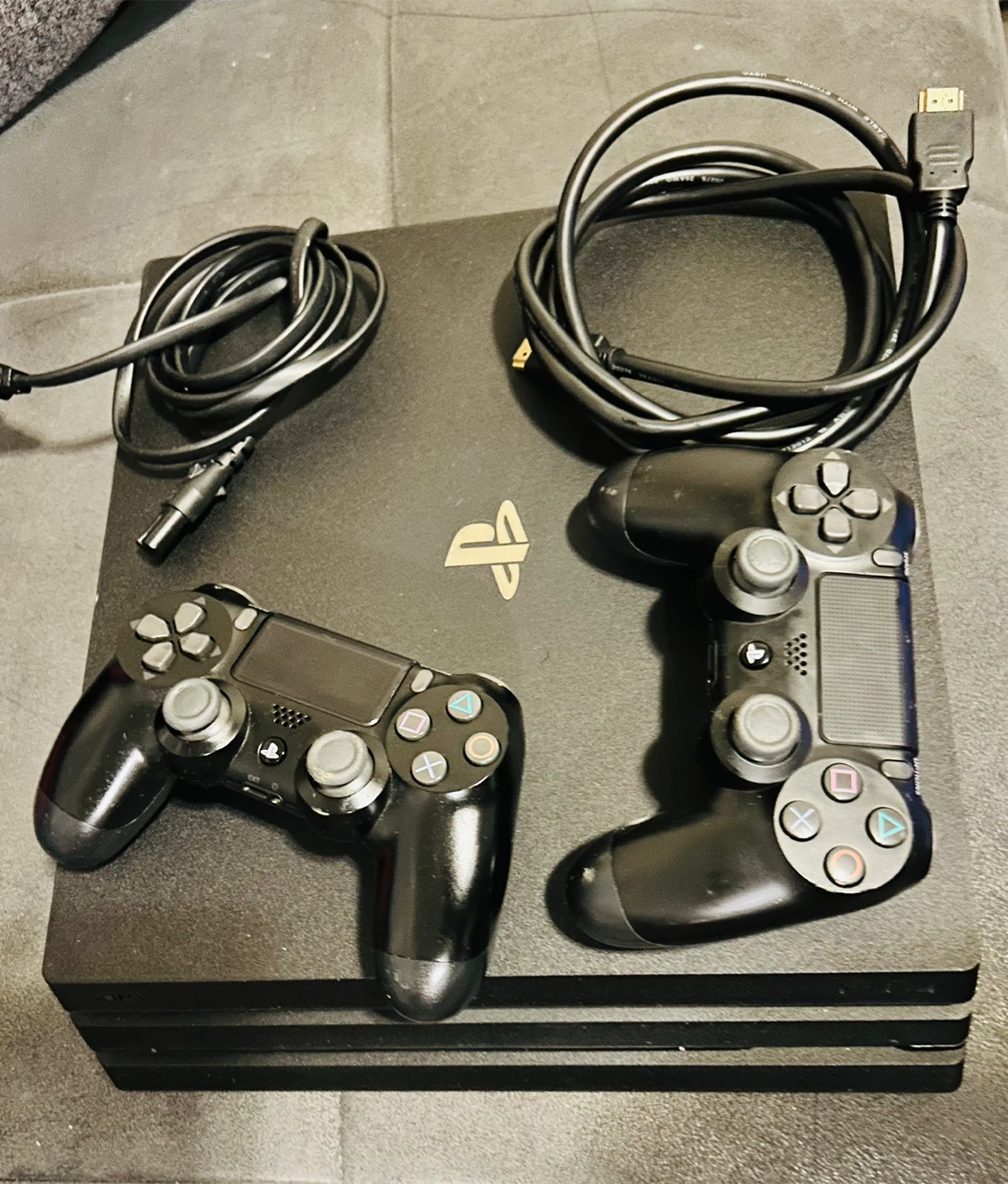 PlayStation 4 Pro Console with 2 Controllers