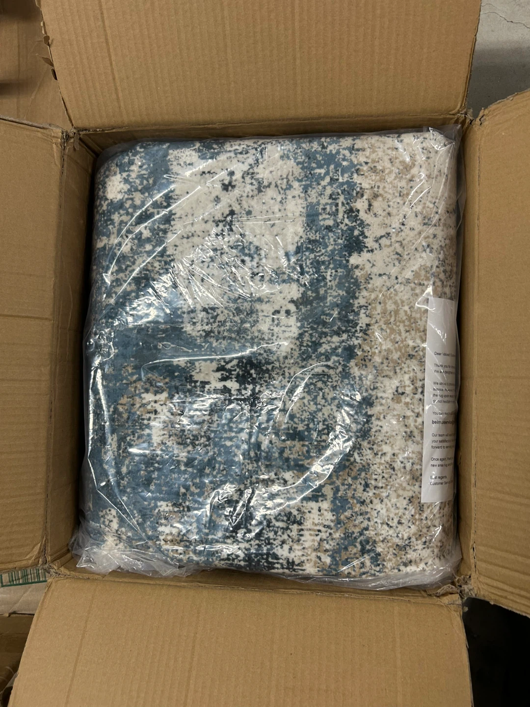 9x12 feet Abstract Blue & Grey Area Rug - New in Box! - photo 5