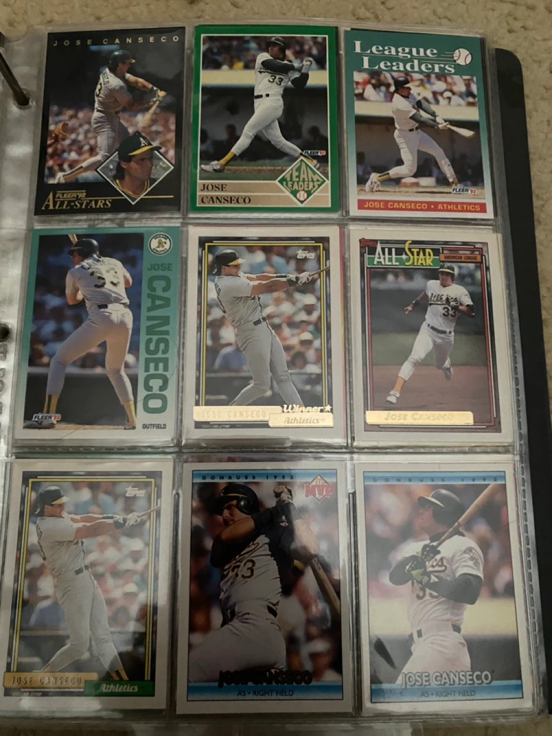 Hockey & Baseball Card Binder - photo 2