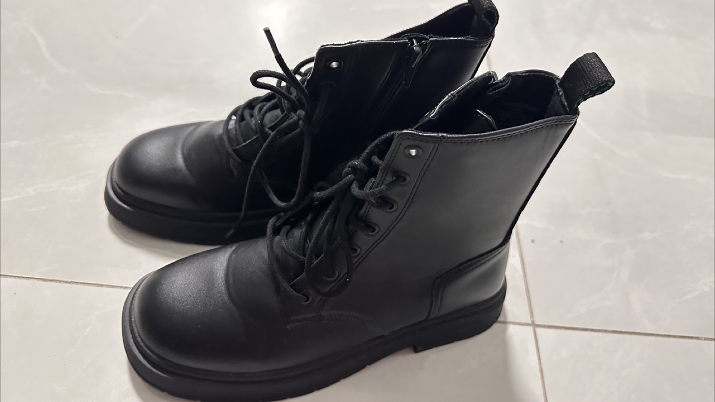Black Ankle Boots, Size 7 - photo 2